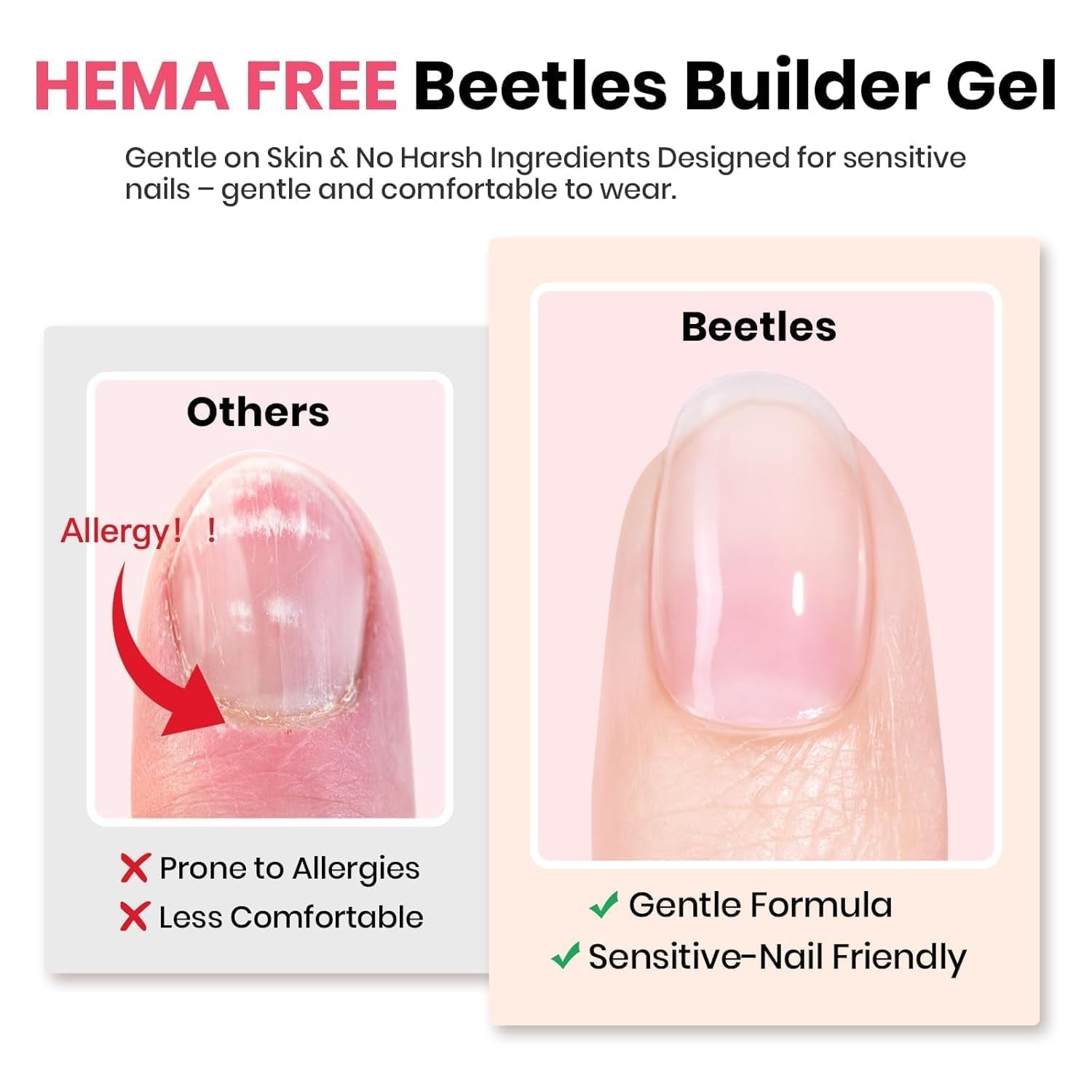image:imageBeetles Builder Gel for Nails HEMAFree 15 ML 7 in 1 Pink Glitter Builder Nail Gel for Nail Instant Apex amp Nail Extension Builder Strengthening Nail Art Design for Beginner WomenUV amp LED Lamp NeededA4Glitter Light Pink