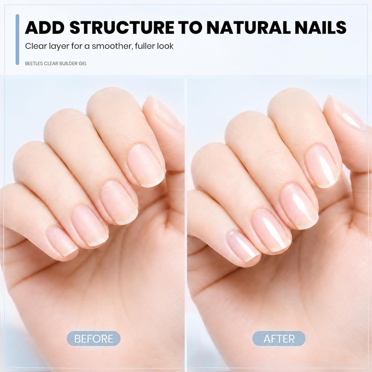 image:imageBeetles Builder Gel for Nails HEMAFree 15 ML 7 in 1 Pink Glitter Builder Nail Gel for Nail Instant Apex amp Nail Extension Builder Strengthening Nail Art Design for Beginner WomenUV amp LED Lamp Needed0 A Clear Set 2 x 15 mL