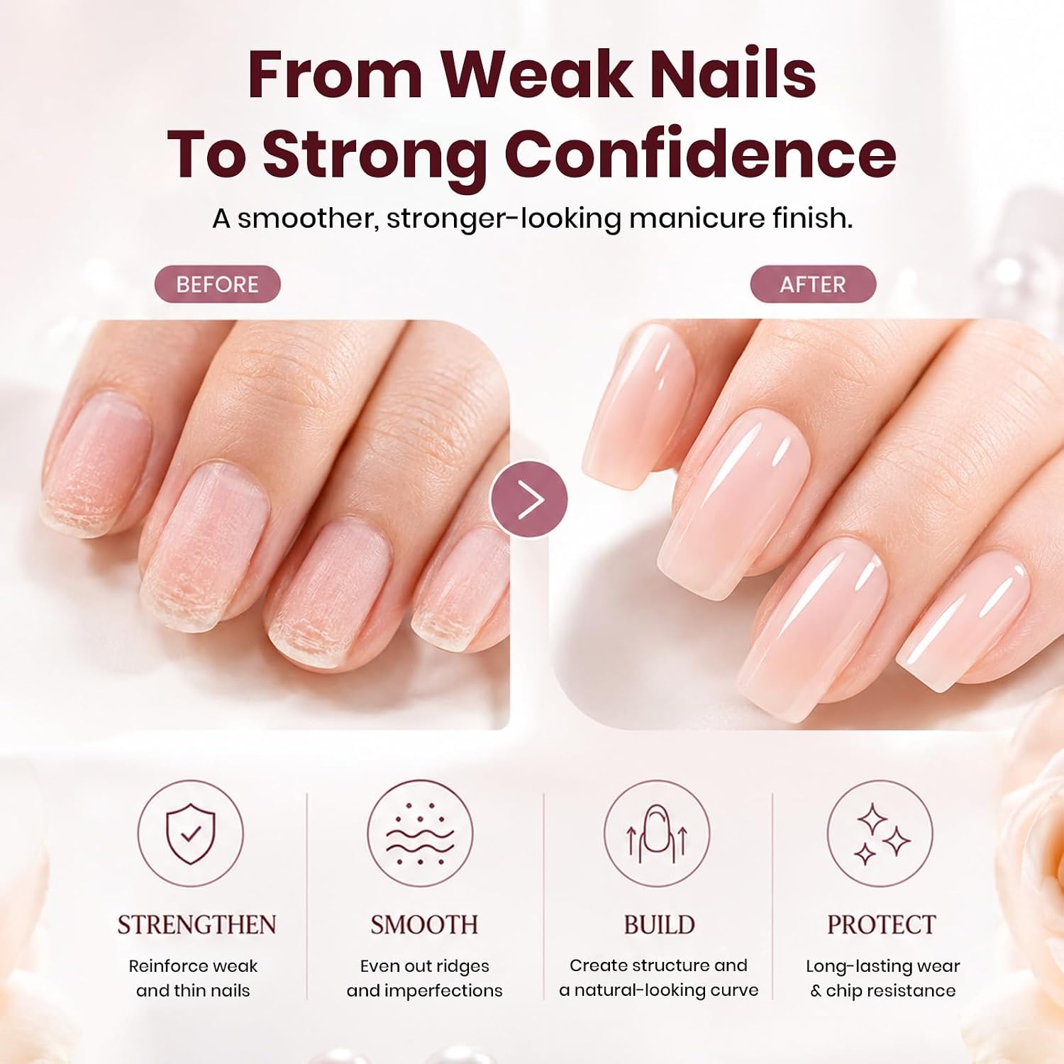 image:imageBeetles Builder Gel for Nails HEMAFree 15 ML 7 in 1 Pink Glitter Builder Nail Gel for Nail Instant Apex amp Nail Extension Builder Strengthening Nail Art Design for Beginner WomenUV amp LED Lamp Needed2 A CLear Nude HEMAFree Starter Kit
