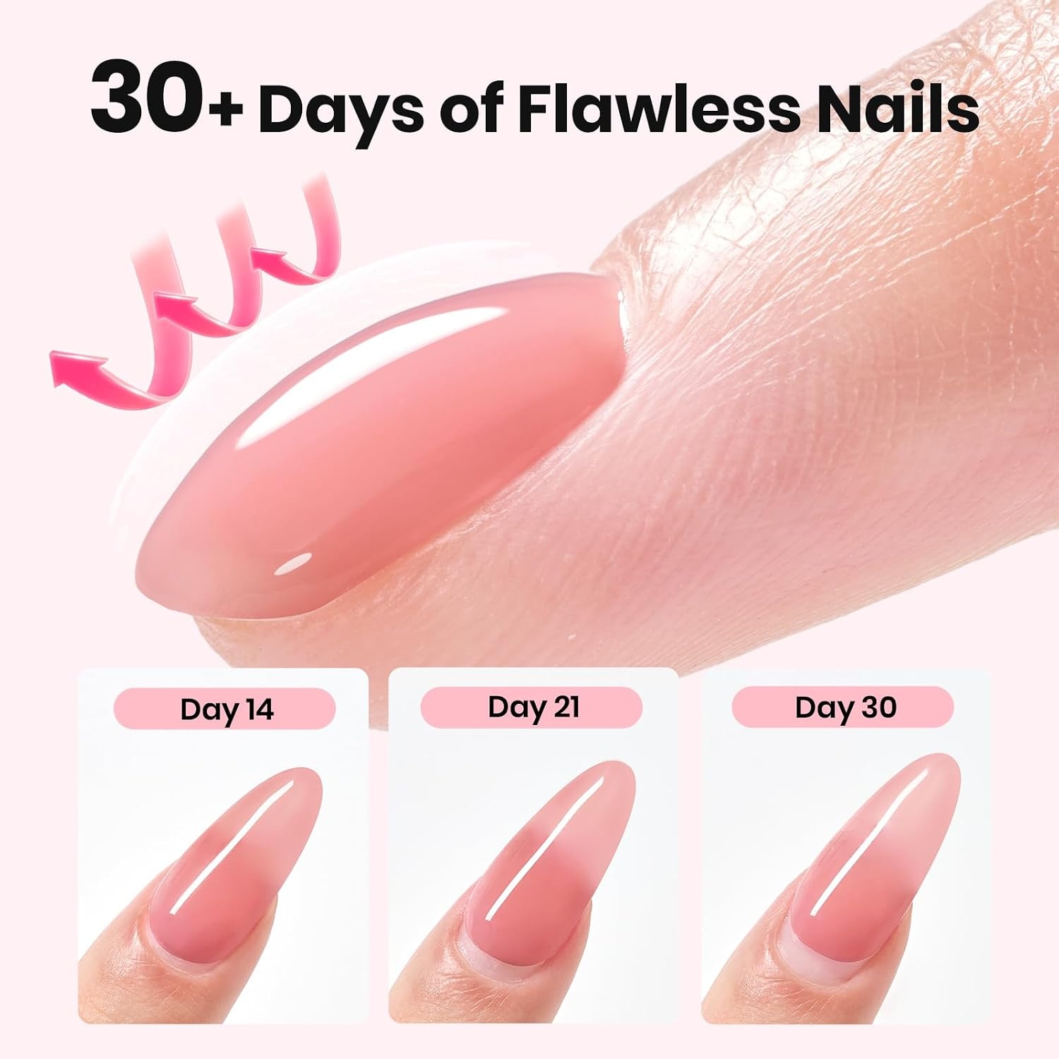 image:imageBeetles Builder Gel for Nails HEMAFree 15 ML 7 in 1 Pink Glitter Builder Nail Gel for Nail Instant Apex amp Nail Extension Builder Strengthening Nail Art Design for Beginner WomenUV amp LED Lamp NeededA Glitter Rose Pink Builder Starter Kit