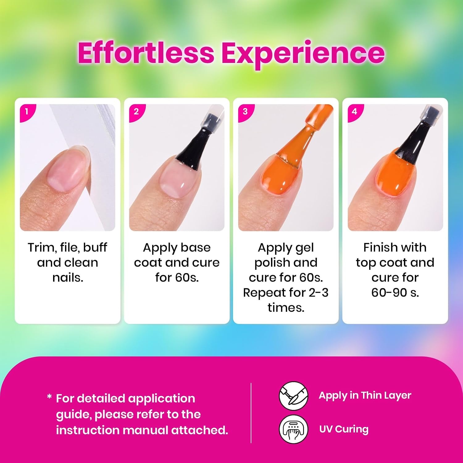 image:imageBeetles Gel Nail Polish Set 20 Colors Yellow Orange Burgundy Red Brown Black Green Gel Nail Polish Kit with Glossy Matte Gel Top Base Coat Soak Off Uv Manicure Gift for WomenBlue Green Pastel Pink Rainbow Red