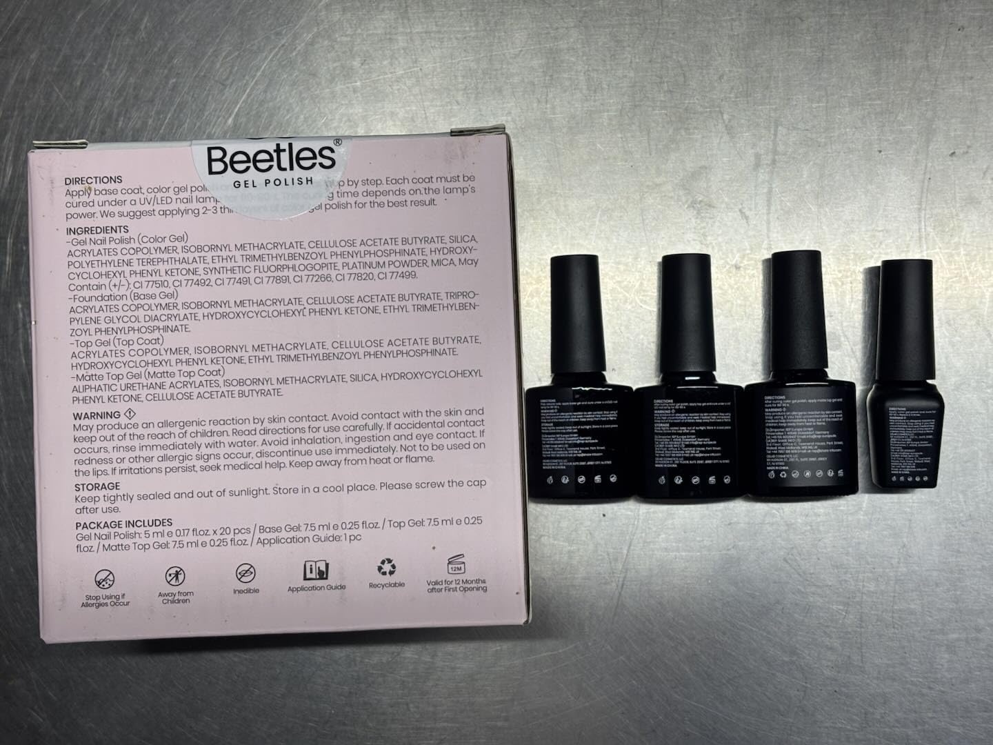 image:imageBeetles Gel Nail Polish Set 20 Colors Yellow Orange Burgundy Red Brown Black Green Gel Nail Polish Kit with Glossy Matte Gel Top Base Coat Soak Off Uv Manicure Gift for Women00 20 Colors Celestial Collection