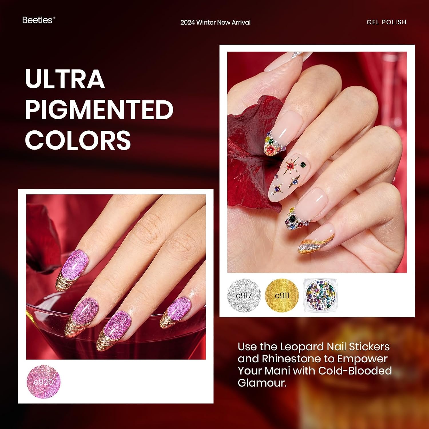 image:imageBeetles Gel Nail Polish Set 20 Colors Yellow Orange Burgundy Red Brown Black Green Gel Nail Polish Kit with Glossy Matte Gel Top Base Coat Soak Off Uv Manicure Gift for Women00Mob Wife