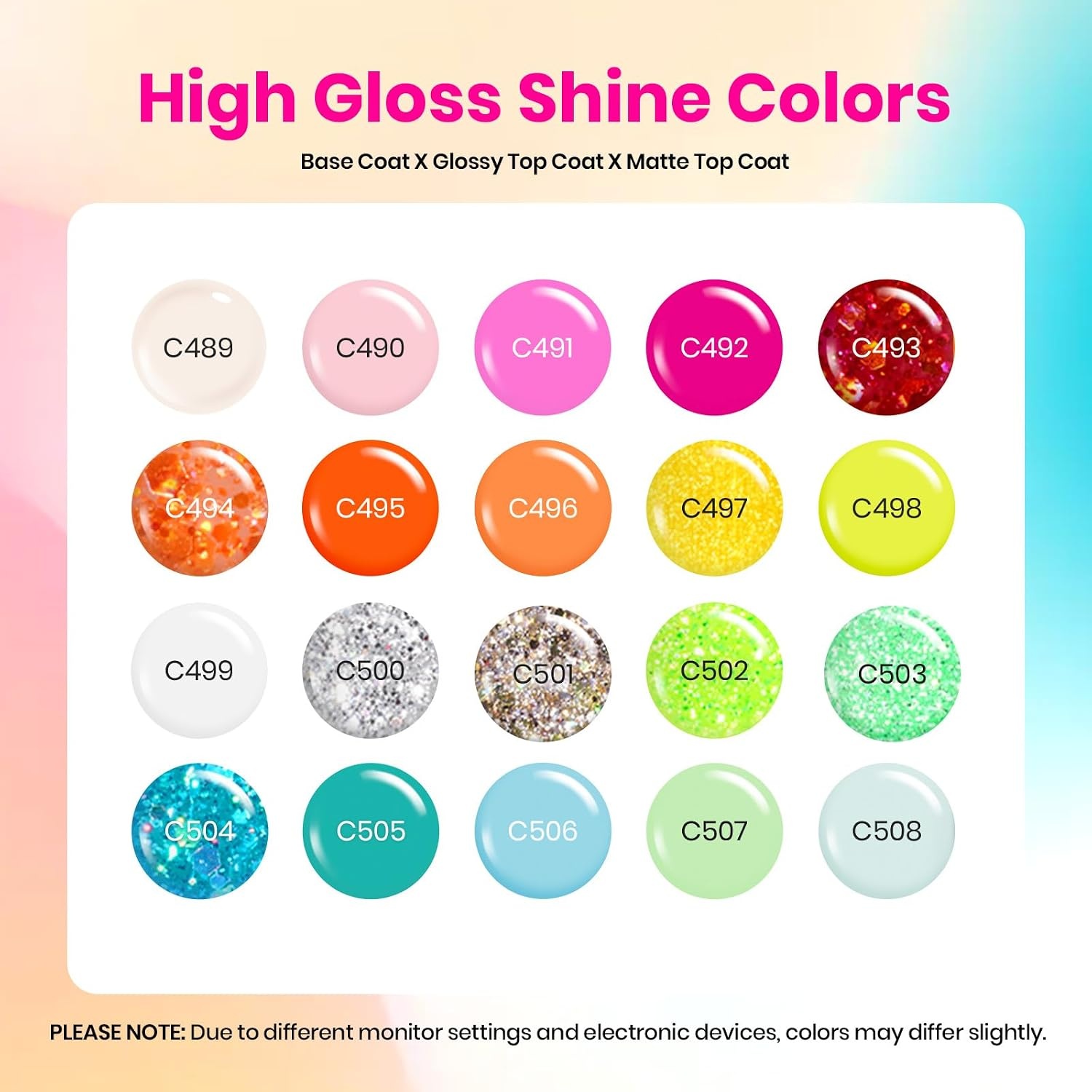 image:imageBeetles Gel Nail Polish Set 20 Colors Yellow Orange Burgundy Red Brown Black Green Gel Nail Polish Kit with Glossy Matte Gel Top Base Coat Soak Off Uv Manicure Gift for WomenDiva of Divas