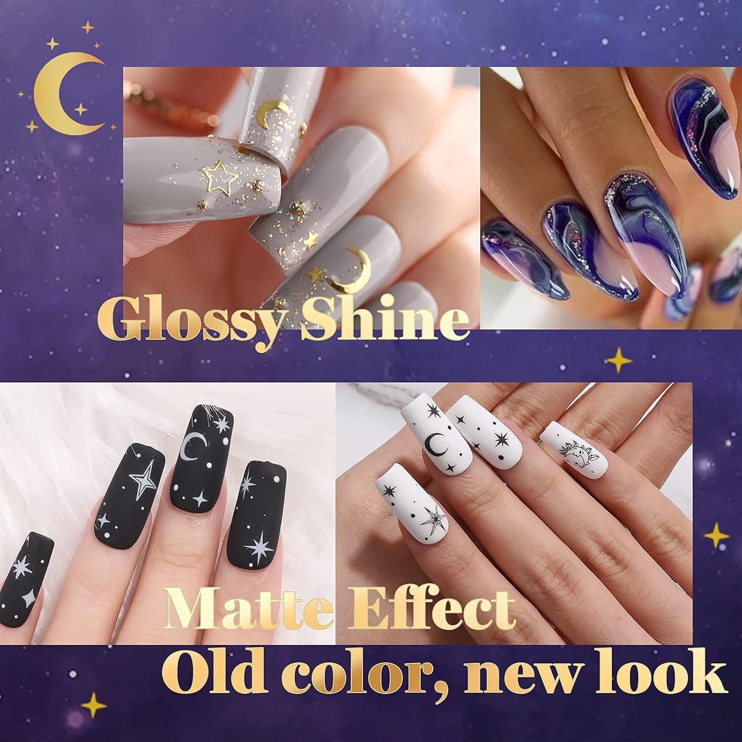 image:imageBeetles Gel Nail Polish Set 20 Colors Yellow Orange Burgundy Red Brown Black Green Gel Nail Polish Kit with Glossy Matte Gel Top Base Coat Soak Off Uv Manicure Gift for Women00 20 Colors Celestial Collection