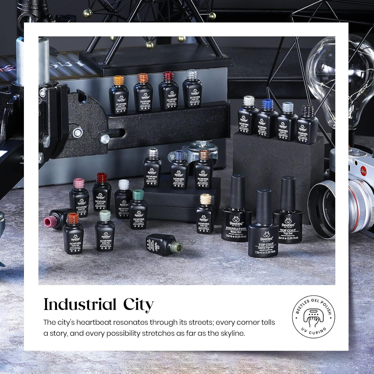 image:imageBeetles Gel Nail Polish Set 20 Colors Yellow Orange Burgundy Red Brown Black Green Gel Nail Polish Kit with Glossy Matte Gel Top Base Coat Soak Off Uv Manicure Gift for Women00 Morden City