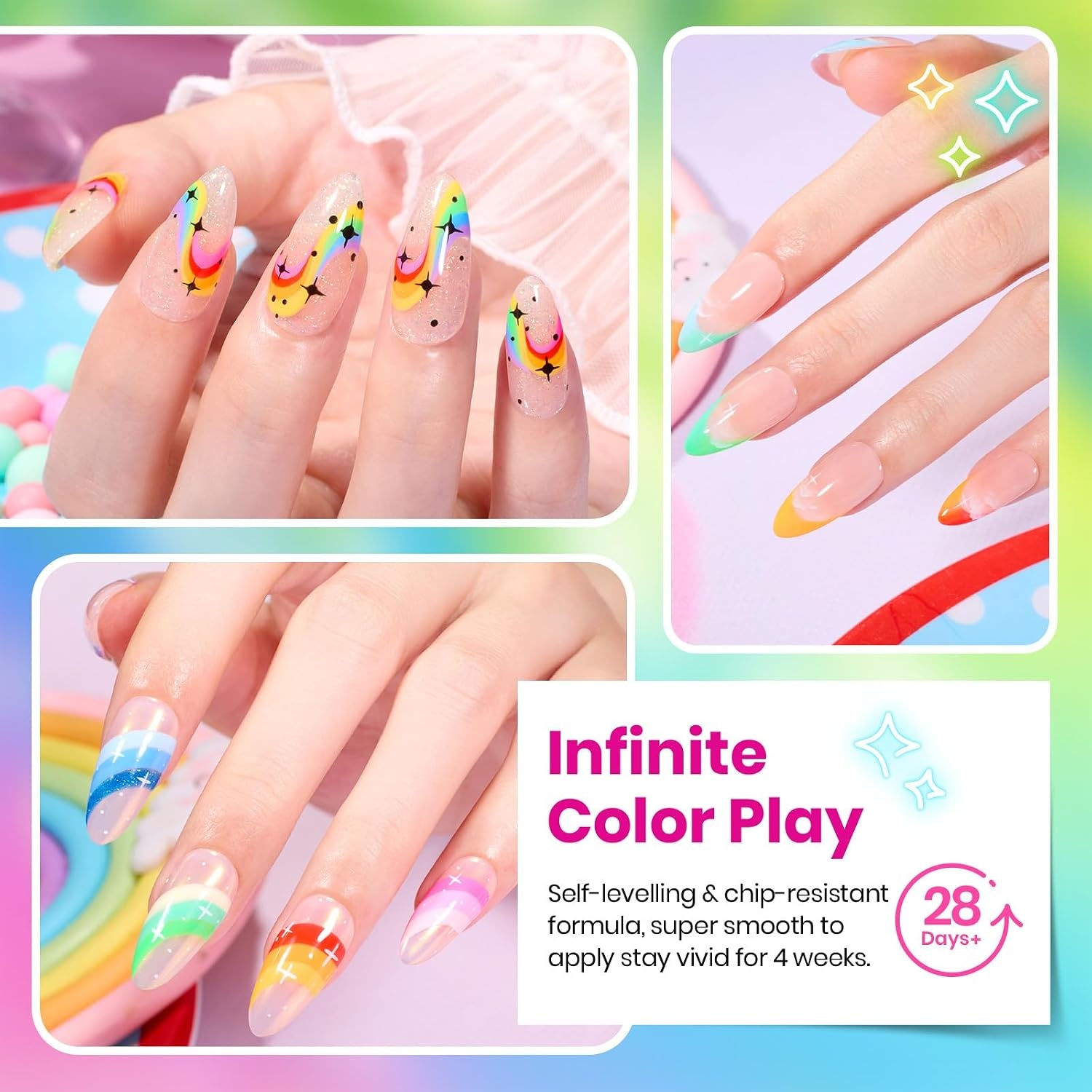 image:imageBeetles Gel Nail Polish Set 20 Colors Yellow Orange Burgundy Red Brown Black Green Gel Nail Polish Kit with Glossy Matte Gel Top Base Coat Soak Off Uv Manicure Gift for WomenBlue Green Pastel Pink Rainbow Red