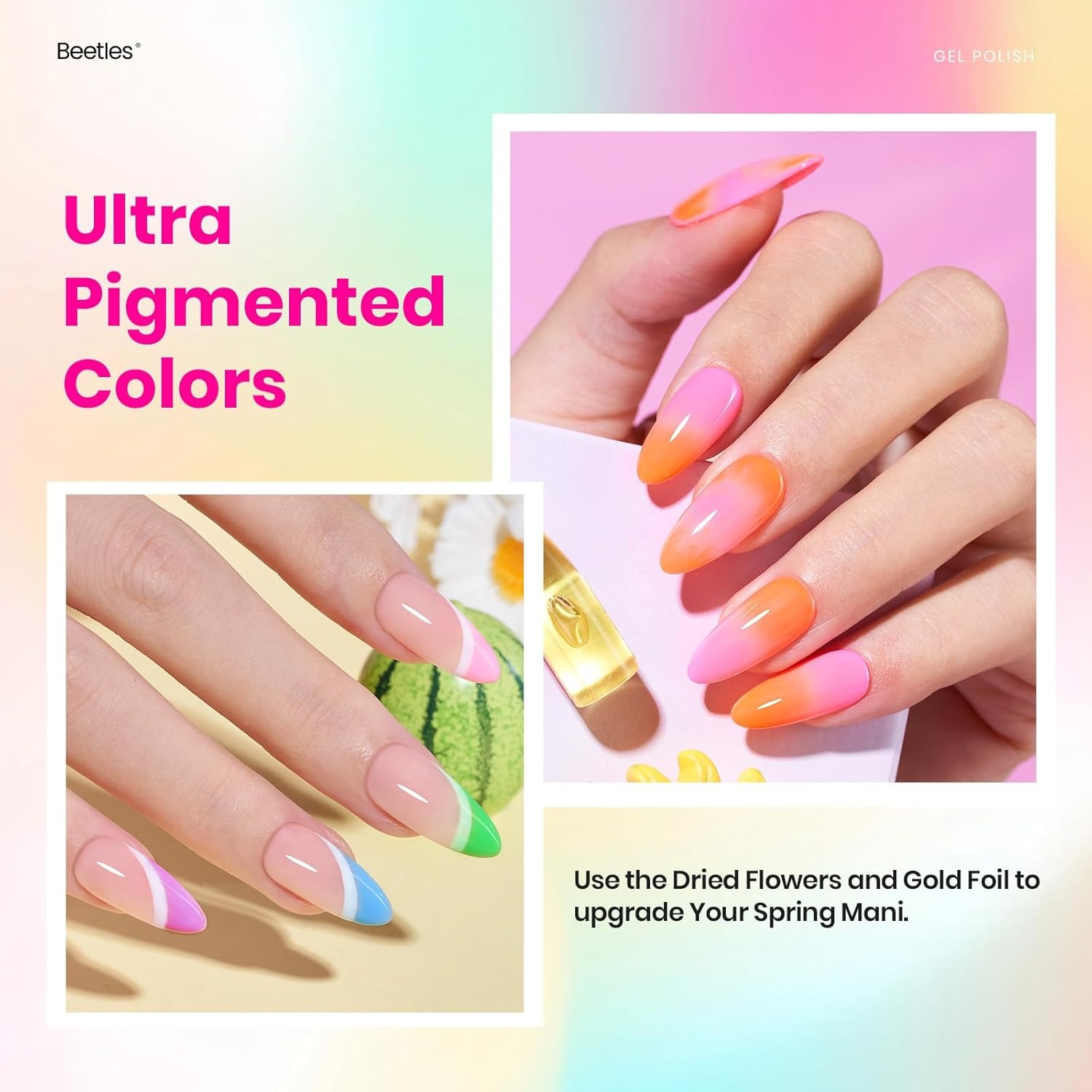 image:imageBeetles Gel Nail Polish Set 20 Colors Yellow Orange Burgundy Red Brown Black Green Gel Nail Polish Kit with Glossy Matte Gel Top Base Coat Soak Off Uv Manicure Gift for WomenMulticolor