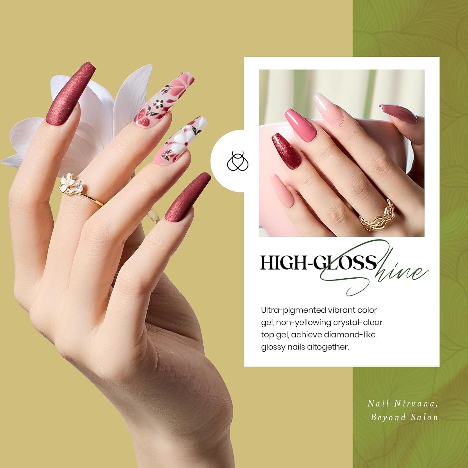 image:imageBeetles Gel Nail Polish Set 20 Colors Yellow Orange Burgundy Red Brown Black Green Gel Nail Polish Kit with Glossy Matte Gel Top Base Coat Soak Off Uv Manicure Gift for Women00 20 Colors Songs for Nature