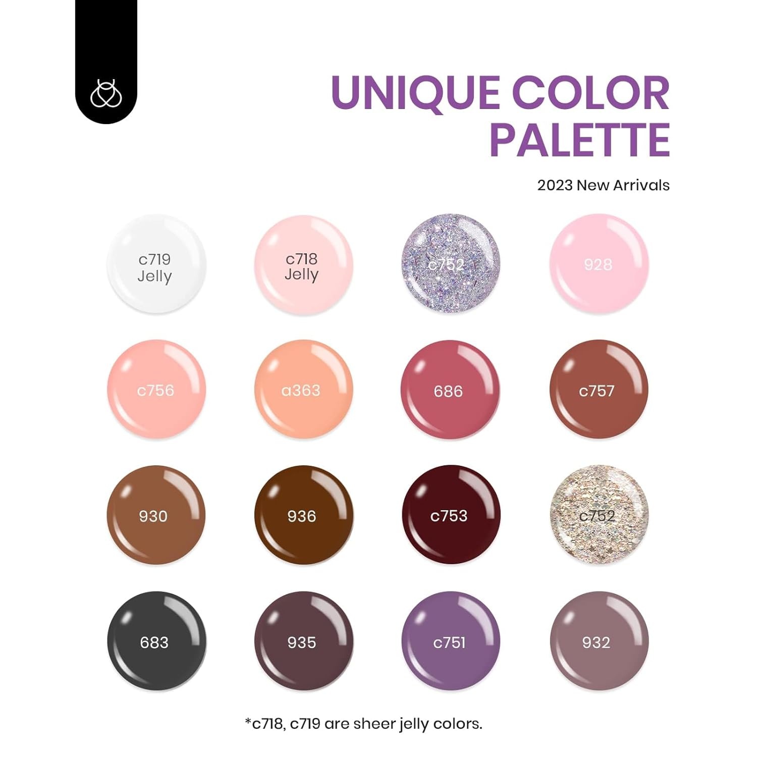 image:imageBeetles Gel Nail Polish Set 20 Colors Yellow Orange Burgundy Red Brown Black Green Gel Nail Polish Kit with Glossy Matte Gel Top Base Coat Soak Off Uv Manicure Gift for WomenNatural Charm