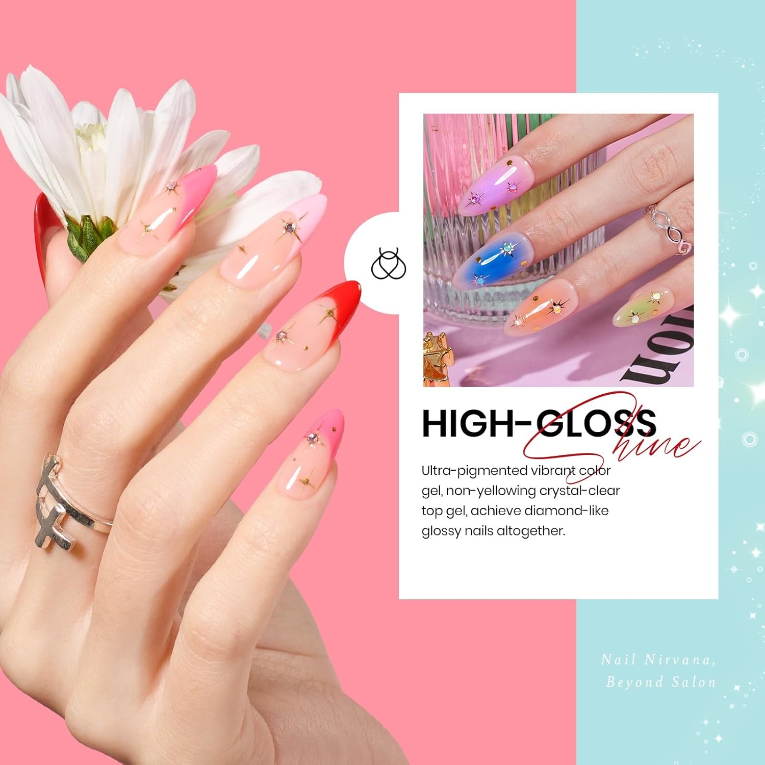 image:imageBeetles Gel Nail Polish Set 44 PCS Brown Nude Burgundy Gel Polish Nails Fairytale Town Collection with 4Pcs Base Glitter Matte Glossy Top Coat Soak off Uv Gel DIY Manicure23Pcs Shoujo Manga