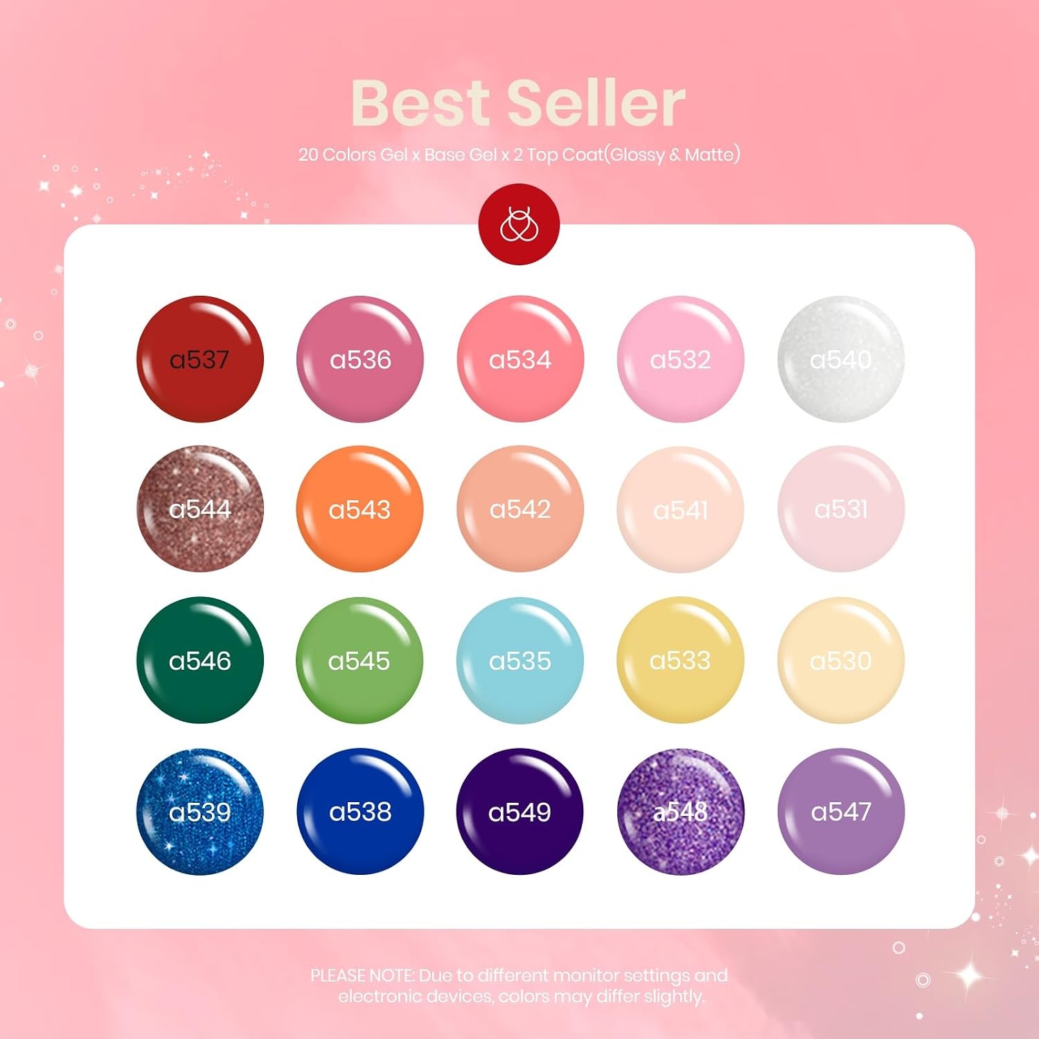 image:imageBeetles Gel Nail Polish Set 44 PCS Brown Nude Burgundy Gel Polish Nails Fairytale Town Collection with 4Pcs Base Glitter Matte Glossy Top Coat Soak off Uv Gel DIY Manicure23Pcs Shoujo Manga