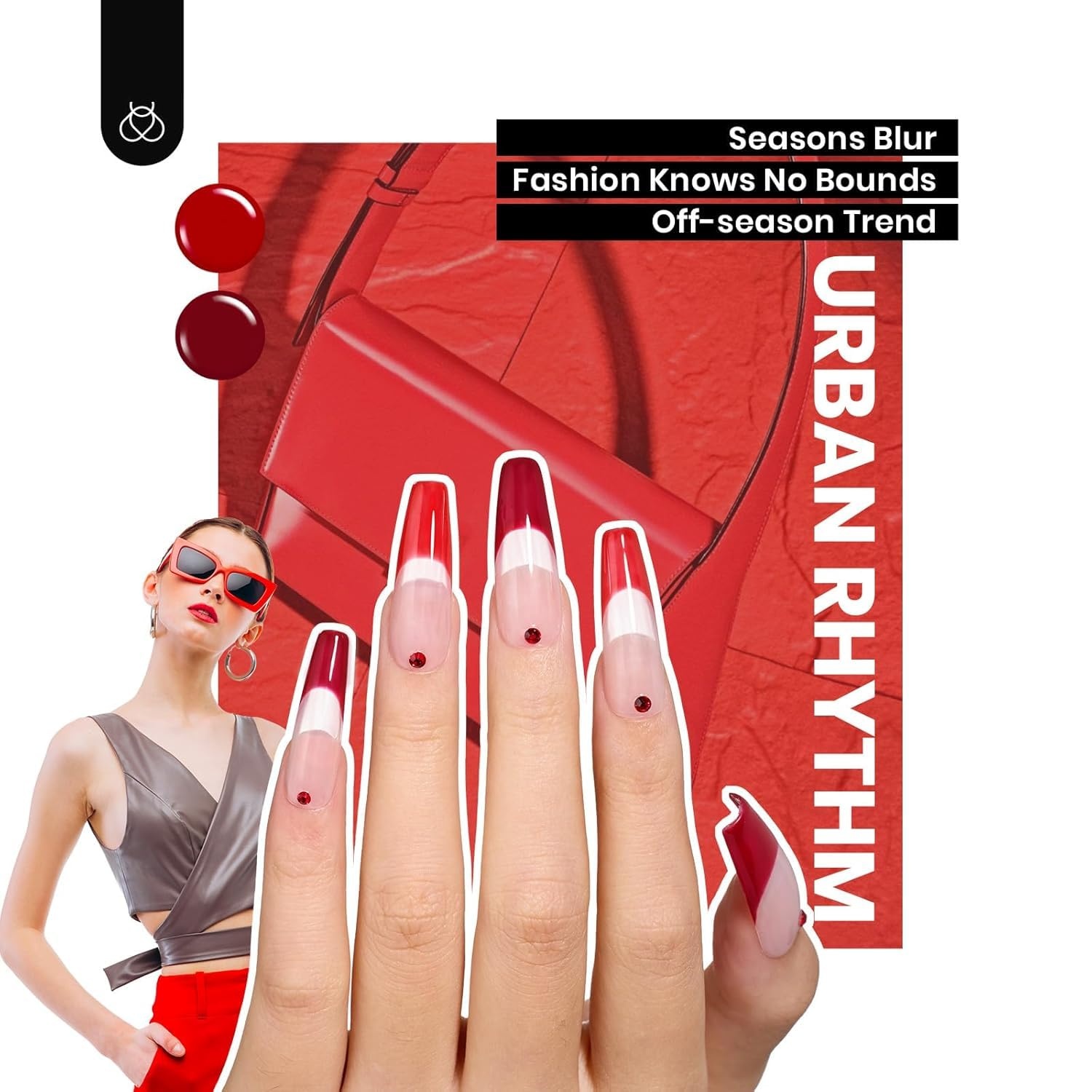 image:imageBeetles Gel Nail Polish Set 44 PCS Brown Nude Burgundy Gel Polish Nails Fairytale Town Collection with 4Pcs Base Glitter Matte Glossy Top Coat Soak off Uv Gel DIY Manicure1Urban Rhythm