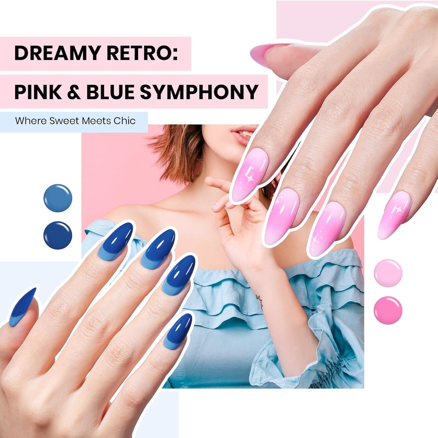 image:imageBeetles Gel Nail Polish Set 44 PCS Brown Nude Burgundy Gel Polish Nails Fairytale Town Collection with 4Pcs Base Glitter Matte Glossy Top Coat Soak off Uv Gel DIY Manicure0 Transcendent Allure