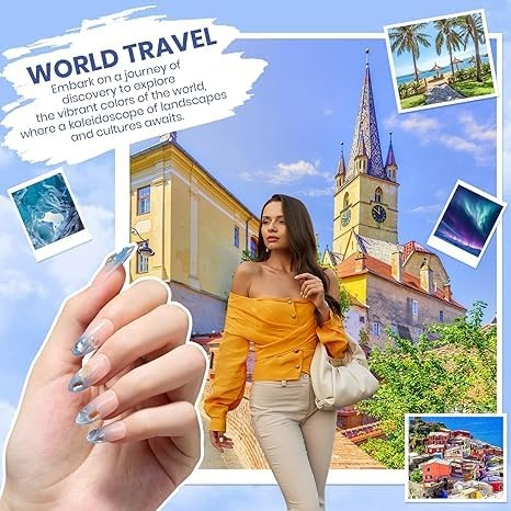image:imageBeetles Gel Nail Polish Set 44 PCS Brown Nude Burgundy Gel Polish Nails Fairytale Town Collection with 4Pcs Base Glitter Matte Glossy Top Coat Soak off Uv Gel DIY Manicure00World Travel Gel Nail Polish