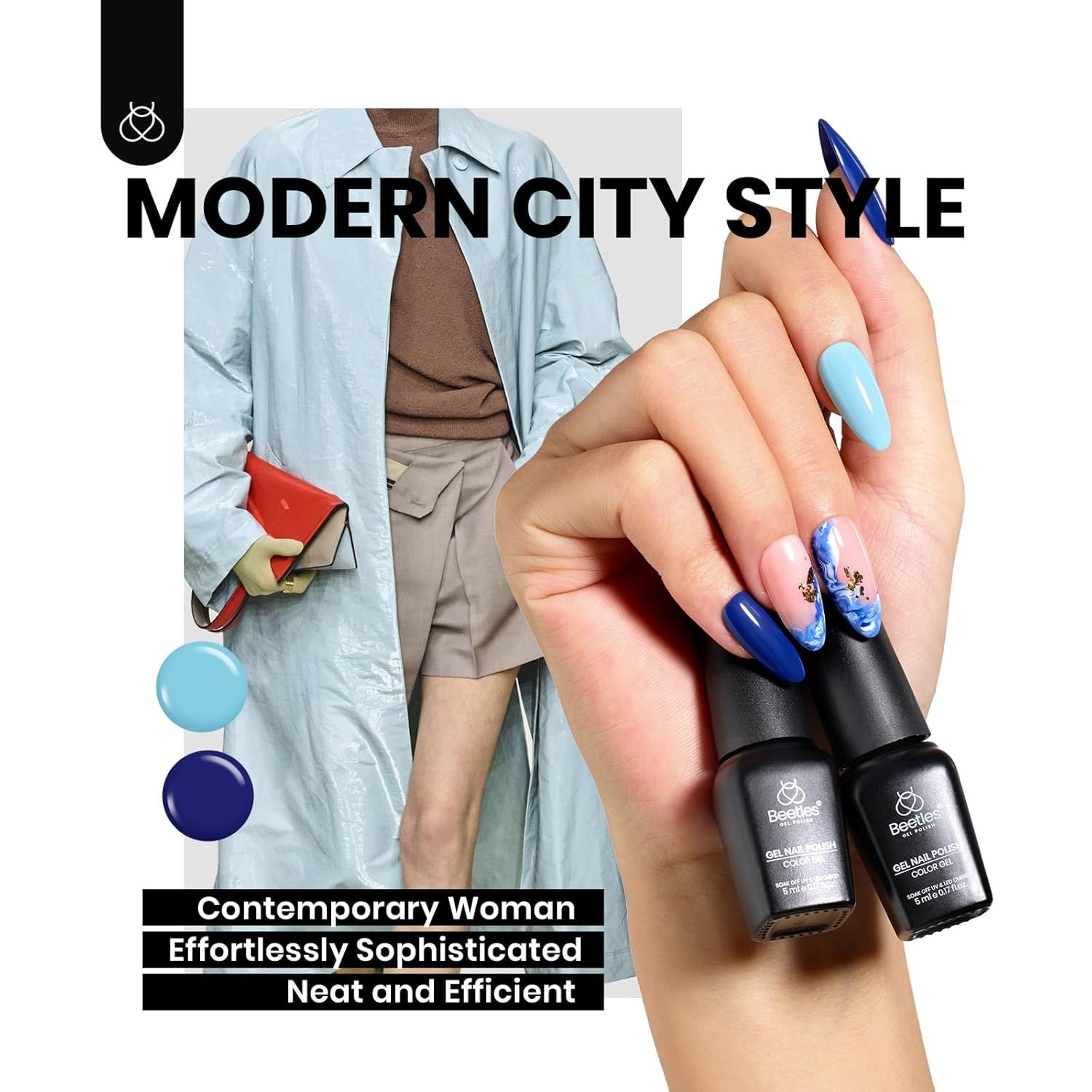 image:imageBeetles Gel Nail Polish Set 44 PCS Brown Nude Burgundy Gel Polish Nails Fairytale Town Collection with 4Pcs Base Glitter Matte Glossy Top Coat Soak off Uv Gel DIY Manicure1Urban Rhythm