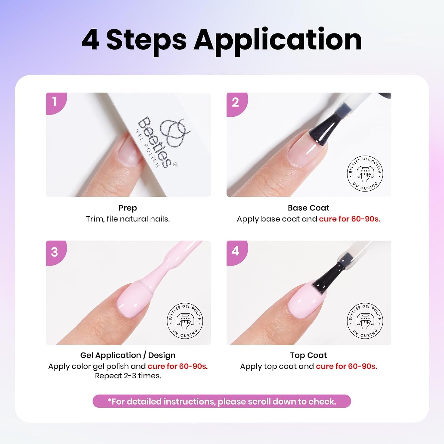 image:imageBeetles Gel Nail Polish Set 36 Colors Gel Polish Set Sparkle Red Pink Glitter Black Nail Kit Free Journey Collection with 3Pcs Base Top Coat Soak off Uv Gel Polish Manicure Kit0 20 Colors Colorful Dreamscape