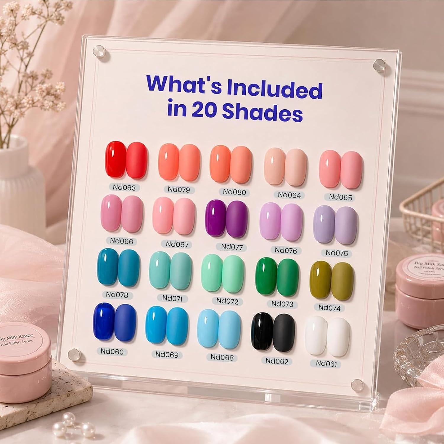 image:imageBeetles Gel Nail Polish Set 36 Colors Gel Polish Set Sparkle Red Pink Glitter Black Nail Kit Free Journey Collection with 3Pcs Base Top Coat Soak off Uv Gel Polish Manicure Kit020 Colors