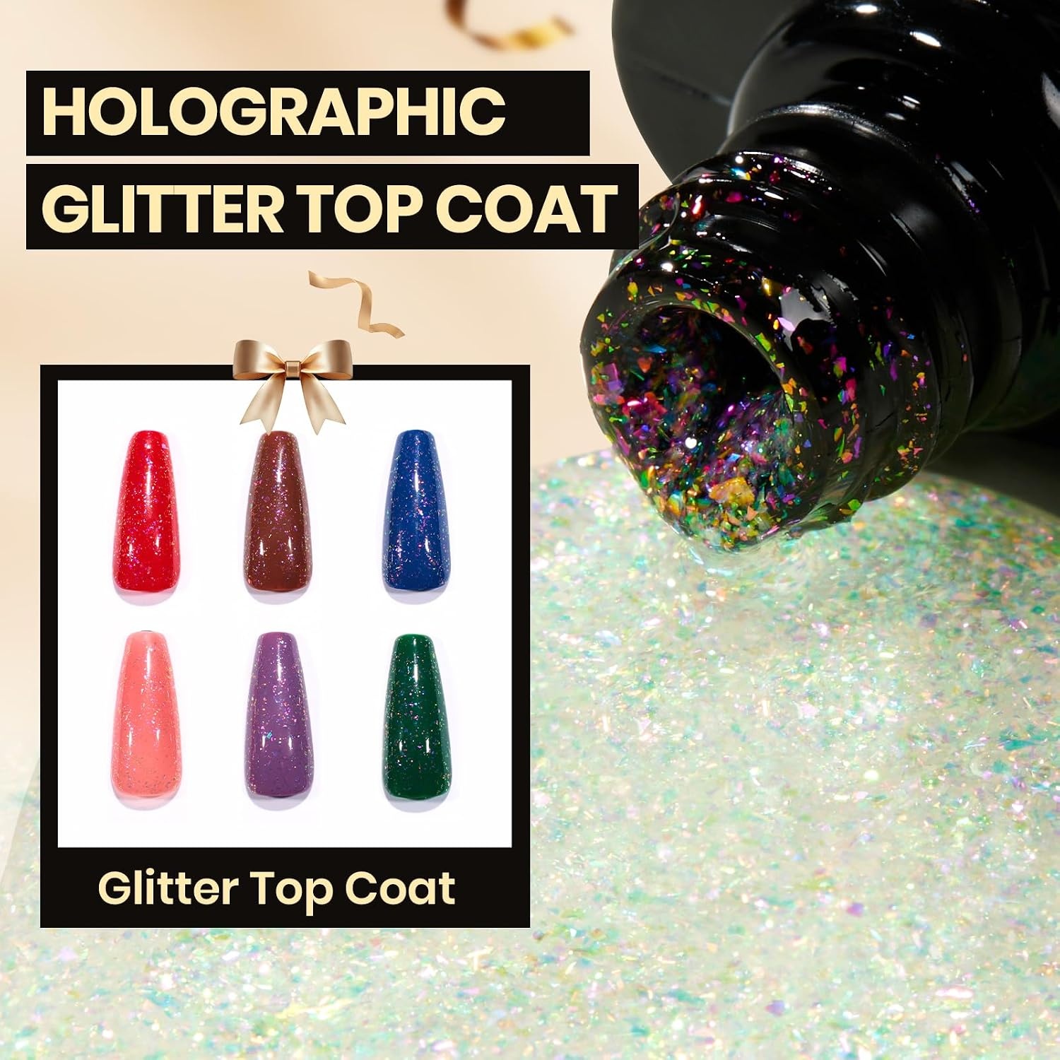 image:imageBeetles Gel Nail Polish Set 36 Colors Gel Polish Set Sparkle Red Pink Glitter Black Nail Kit Free Journey Collection with 3Pcs Base Top Coat Soak off Uv Gel Polish Manicure KitMystic Wonderland