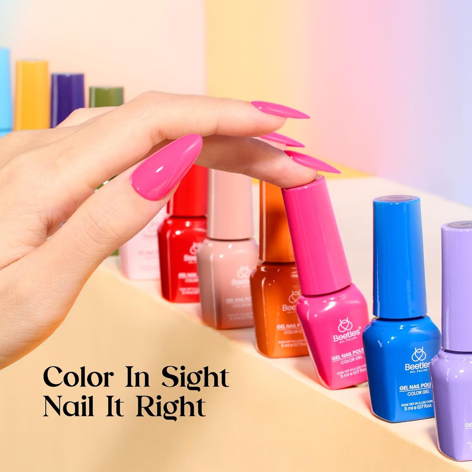 image:imageBeetles Gel Nail Polish Set 36 Colors Gel Polish Set Sparkle Red Pink Glitter Black Nail Kit Free Journey Collection with 3Pcs Base Top Coat Soak off Uv Gel Polish Manicure KitSeasonal Whispers