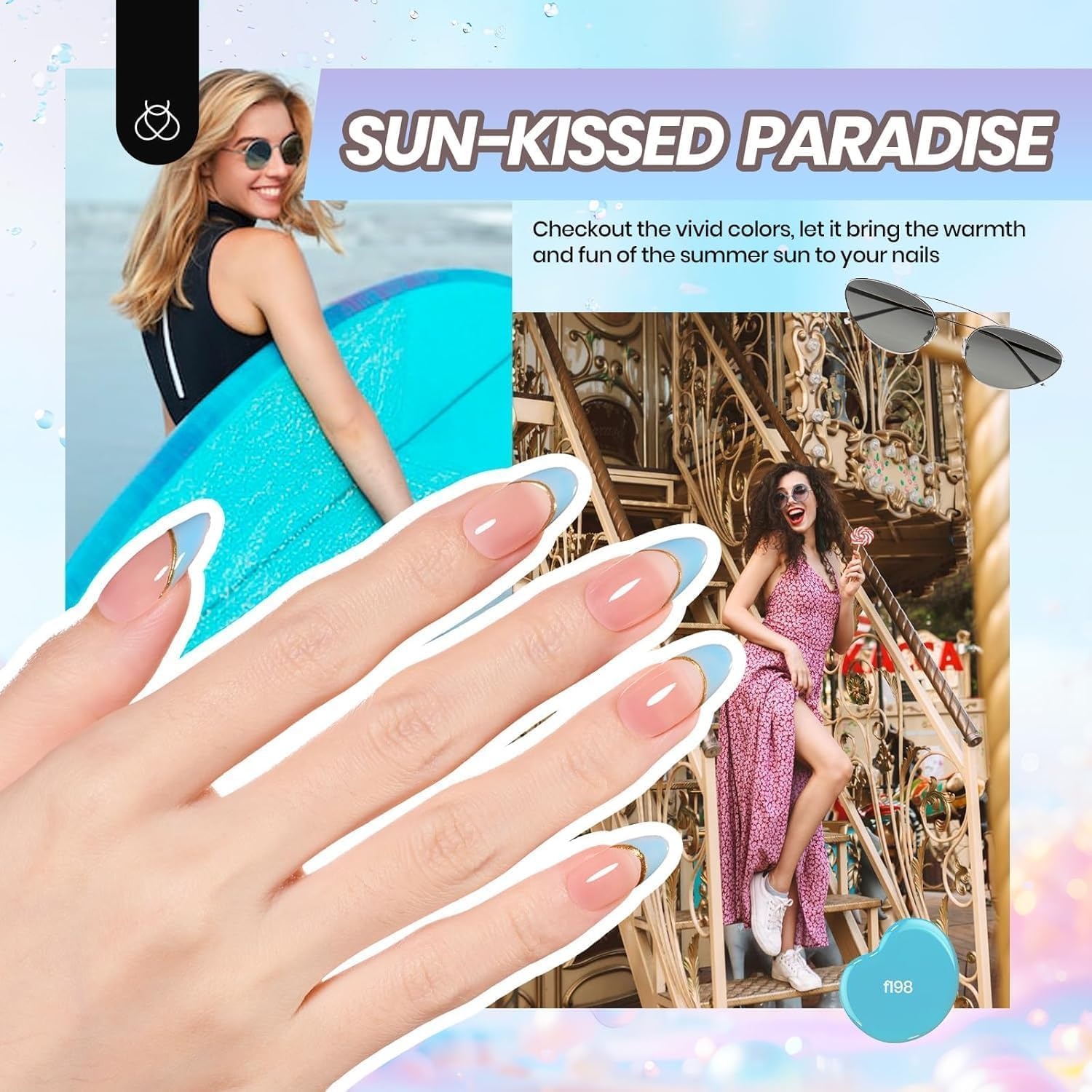 image:imageBeetles Gel Nail Polish Set 36 Colors Gel Polish Set Sparkle Red Pink Glitter Black Nail Kit Free Journey Collection with 3Pcs Base Top Coat Soak off Uv Gel Polish Manicure KitFour Seasons Glow Nail Kit for Beginners