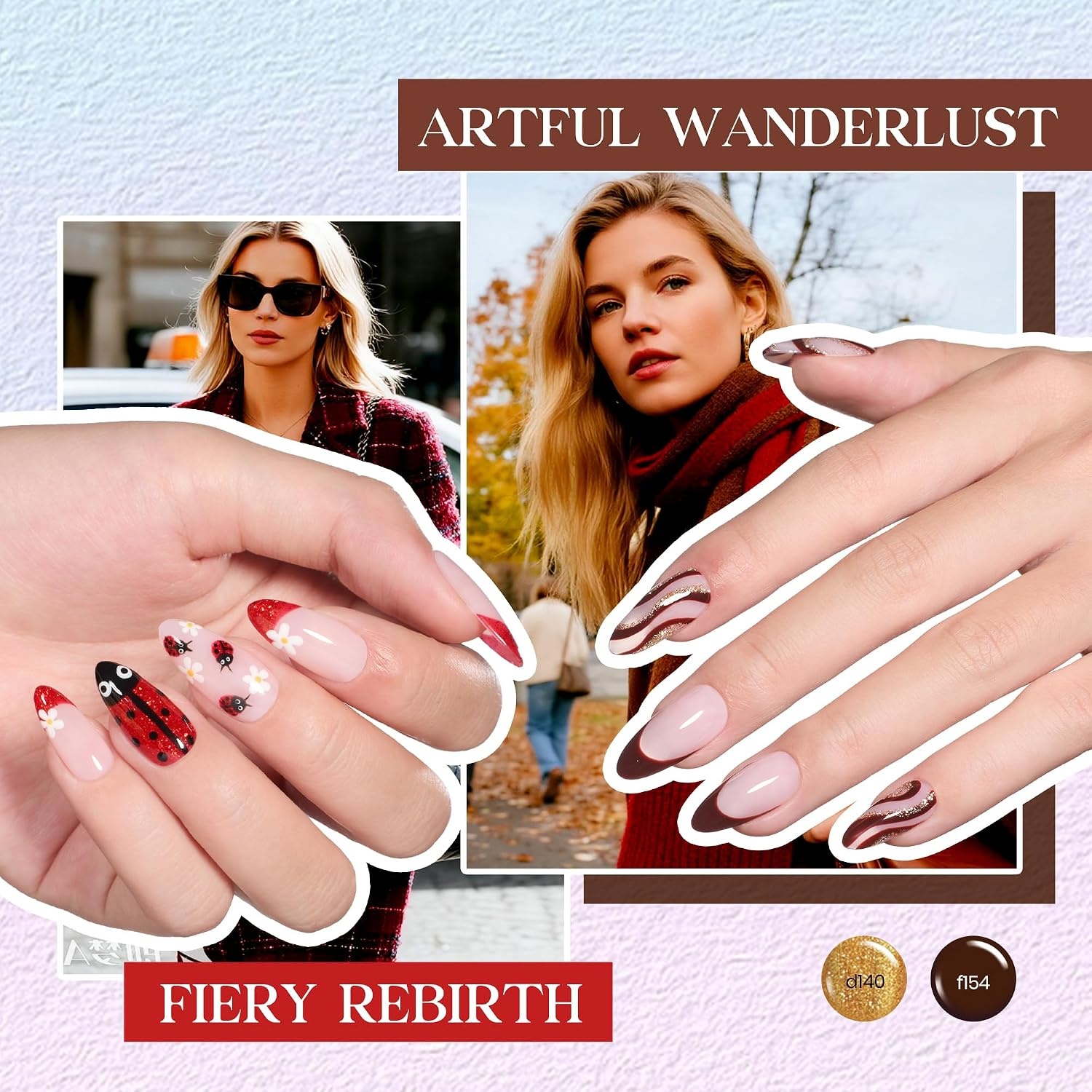image:imageBeetles Gel Nail Polish Set 36 Colors Gel Polish Set Sparkle Red Pink Glitter Black Nail Kit Free Journey Collection with 3Pcs Base Top Coat Soak off Uv Gel Polish Manicure Kit50 Colors Glitter Swirl Nails Art