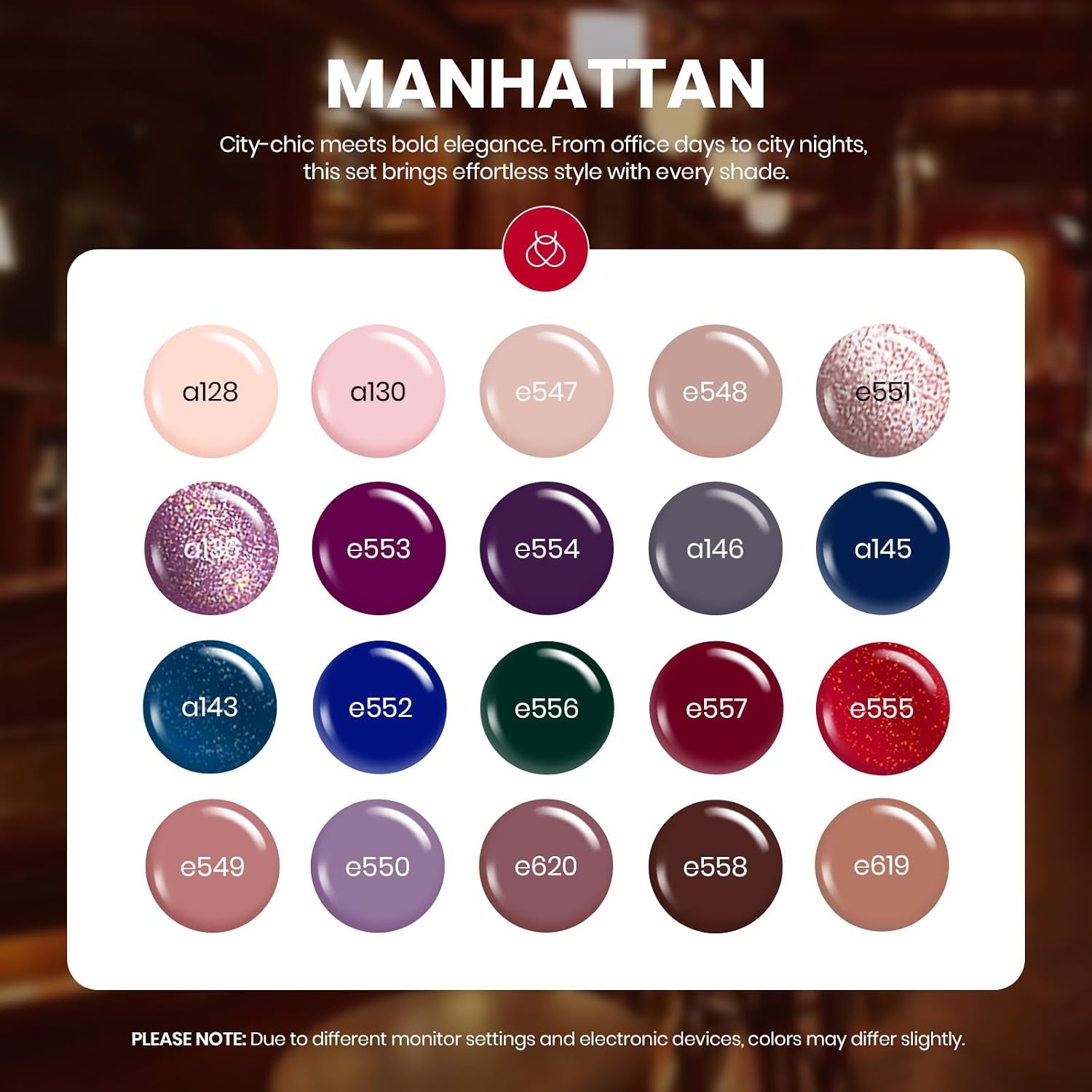 image:imageBeetles Gel Polish Set 39Pcs Red Burgundy Blue Green Nude Pink Purple Gel Nail Polish with Base Top Coat for Manicure Lovers DIY at Home UV LED Needed Gift for Women Enchanted JewelryManhattan