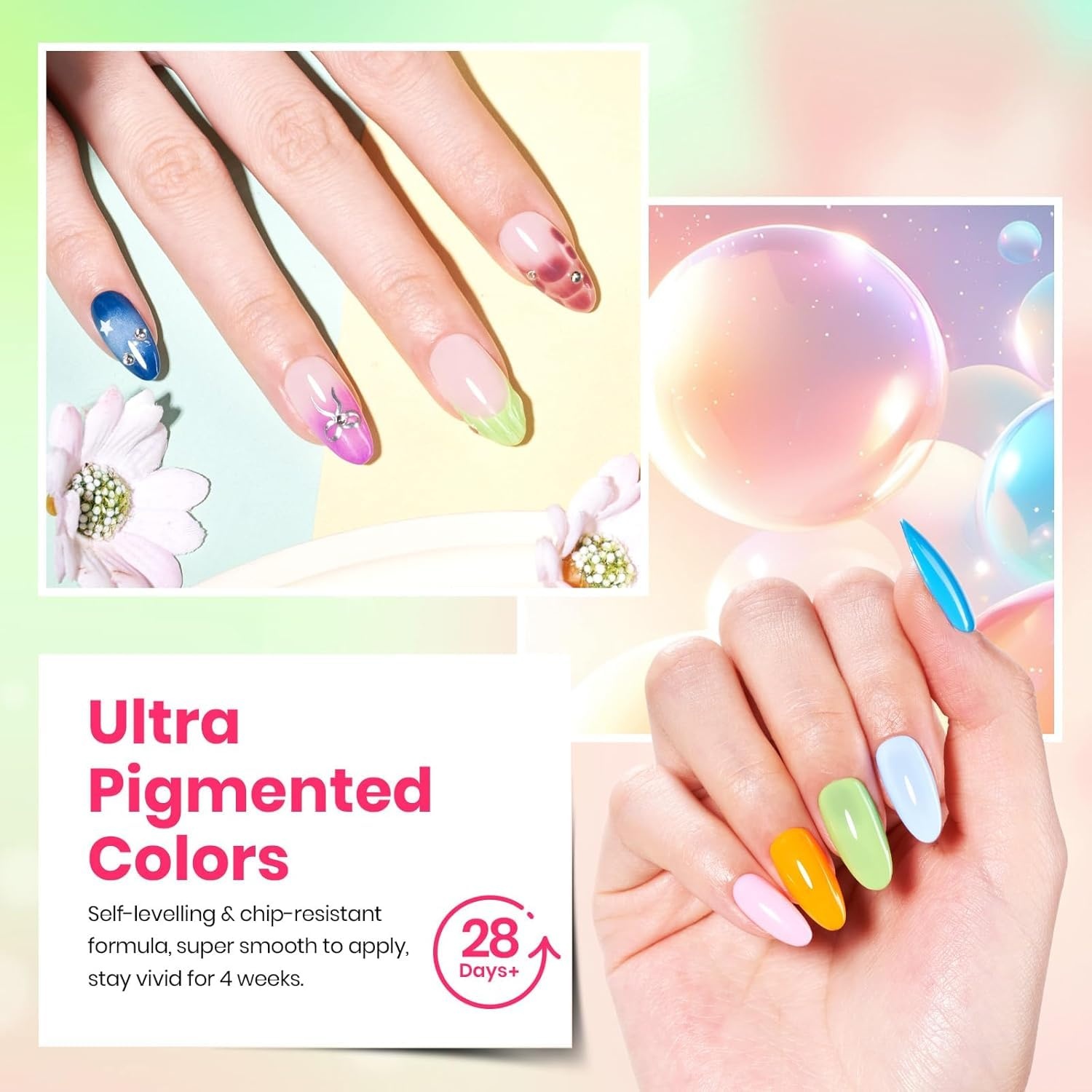 image:imageBeetles Gel Polish Set 39Pcs Red Burgundy Blue Green Nude Pink Purple Gel Nail Polish with Base Top Coat for Manicure Lovers DIY at Home UV LED Needed Gift for Women Enchanted JewelryFourfold Grace