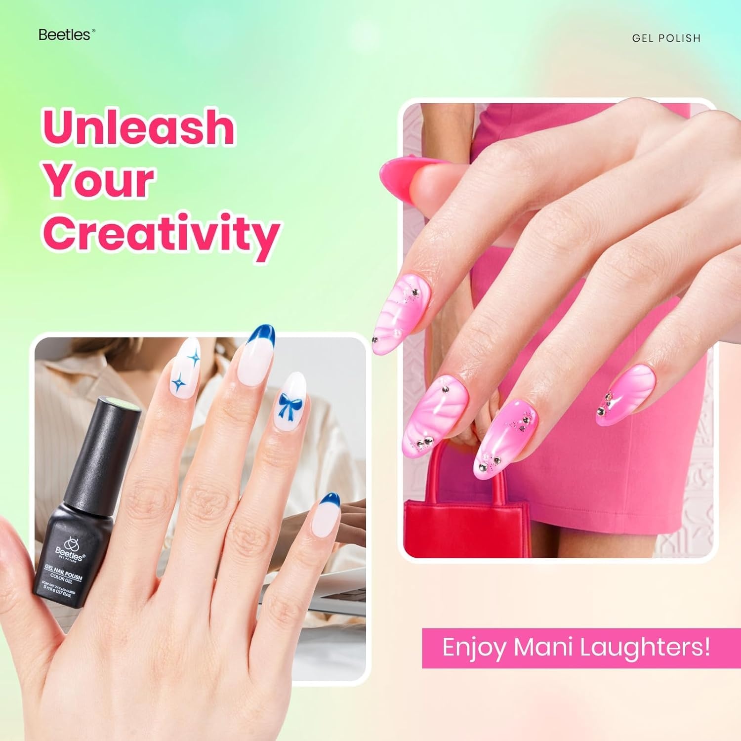 image:imageBeetles Gel Polish Set 39Pcs Red Burgundy Blue Green Nude Pink Purple Gel Nail Polish with Base Top Coat for Manicure Lovers DIY at Home UV LED Needed Gift for Women Enchanted JewelryFourfold Grace