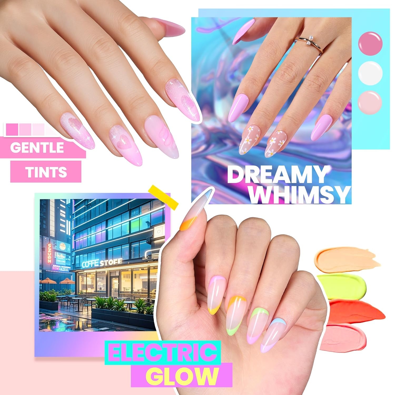 image:imageBeetles Gel Polish Set 39Pcs Red Burgundy Blue Green Nude Pink Purple Gel Nail Polish with Base Top Coat for Manicure Lovers DIY at Home UV LED Needed Gift for Women Enchanted JewelryChroma Dreams