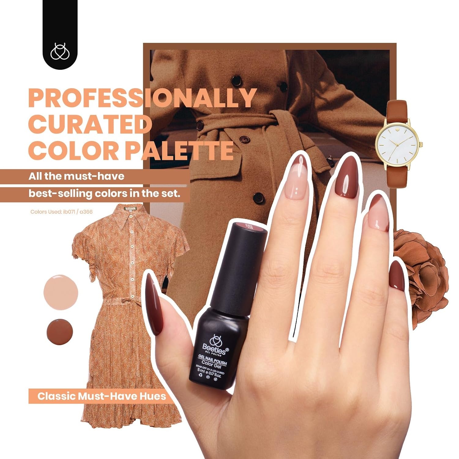 image:imageBeetles Gel Polish Set 39Pcs Red Burgundy Blue Green Nude Pink Purple Gel Nail Polish with Base Top Coat for Manicure Lovers DIY at Home UV LED Needed Gift for Women Enchanted Jewelry00 Colorful Muse