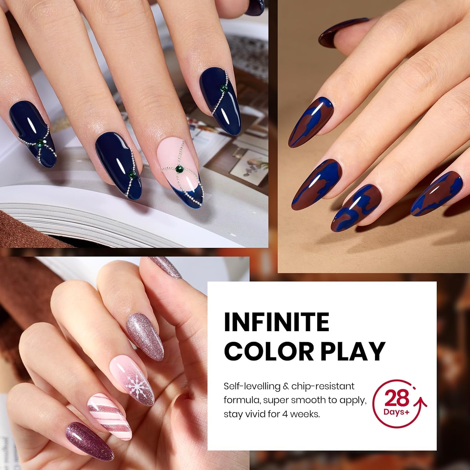 image:imageBeetles Gel Polish Set 39Pcs Red Burgundy Blue Green Nude Pink Purple Gel Nail Polish with Base Top Coat for Manicure Lovers DIY at Home UV LED Needed Gift for Women Enchanted JewelryManhattan