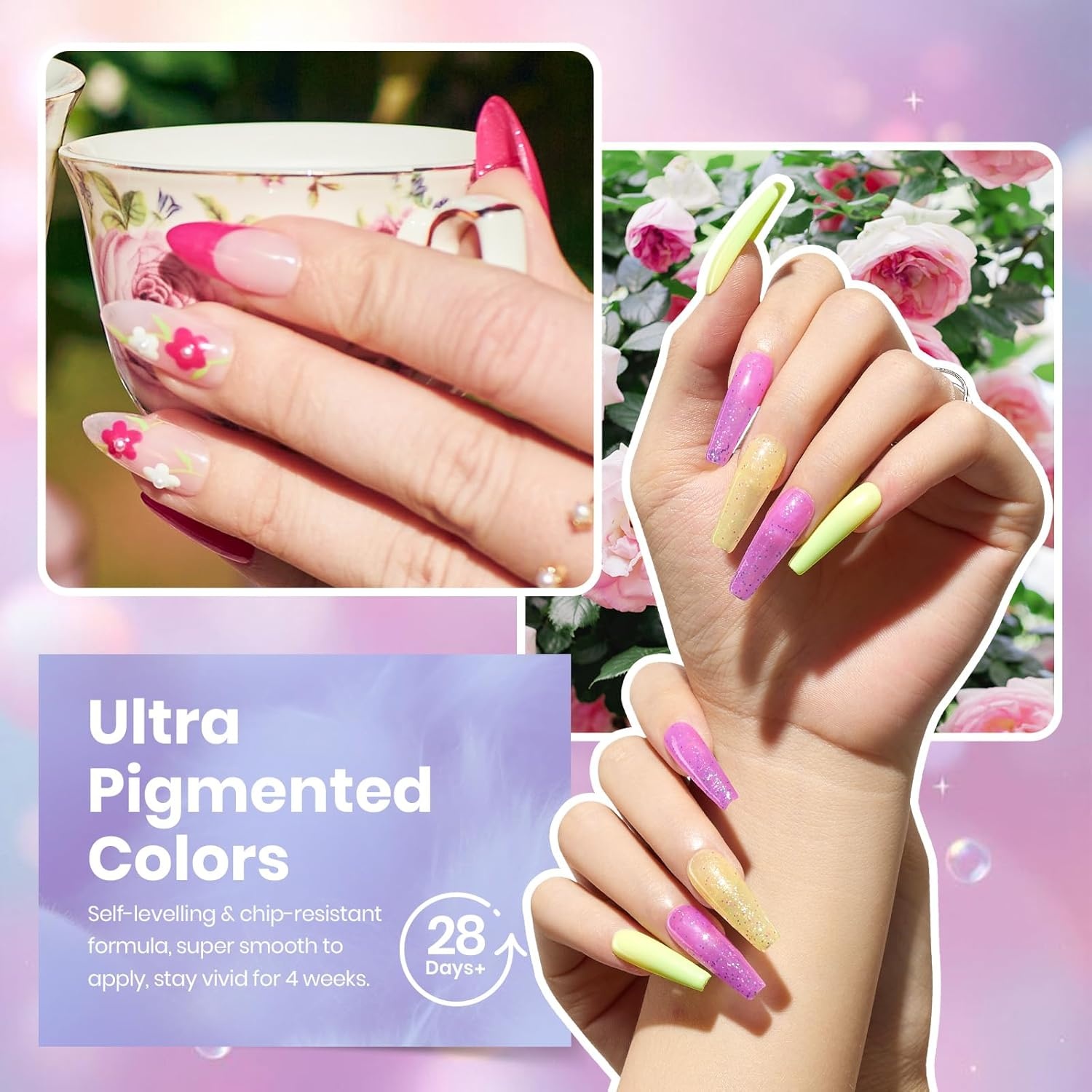 image:imageBeetles Gel Polish Set 39Pcs Red Burgundy Blue Green Nude Pink Purple Gel Nail Polish with Base Top Coat for Manicure Lovers DIY at Home UV LED Needed Gift for Women Enchanted JewelryColorful Candies