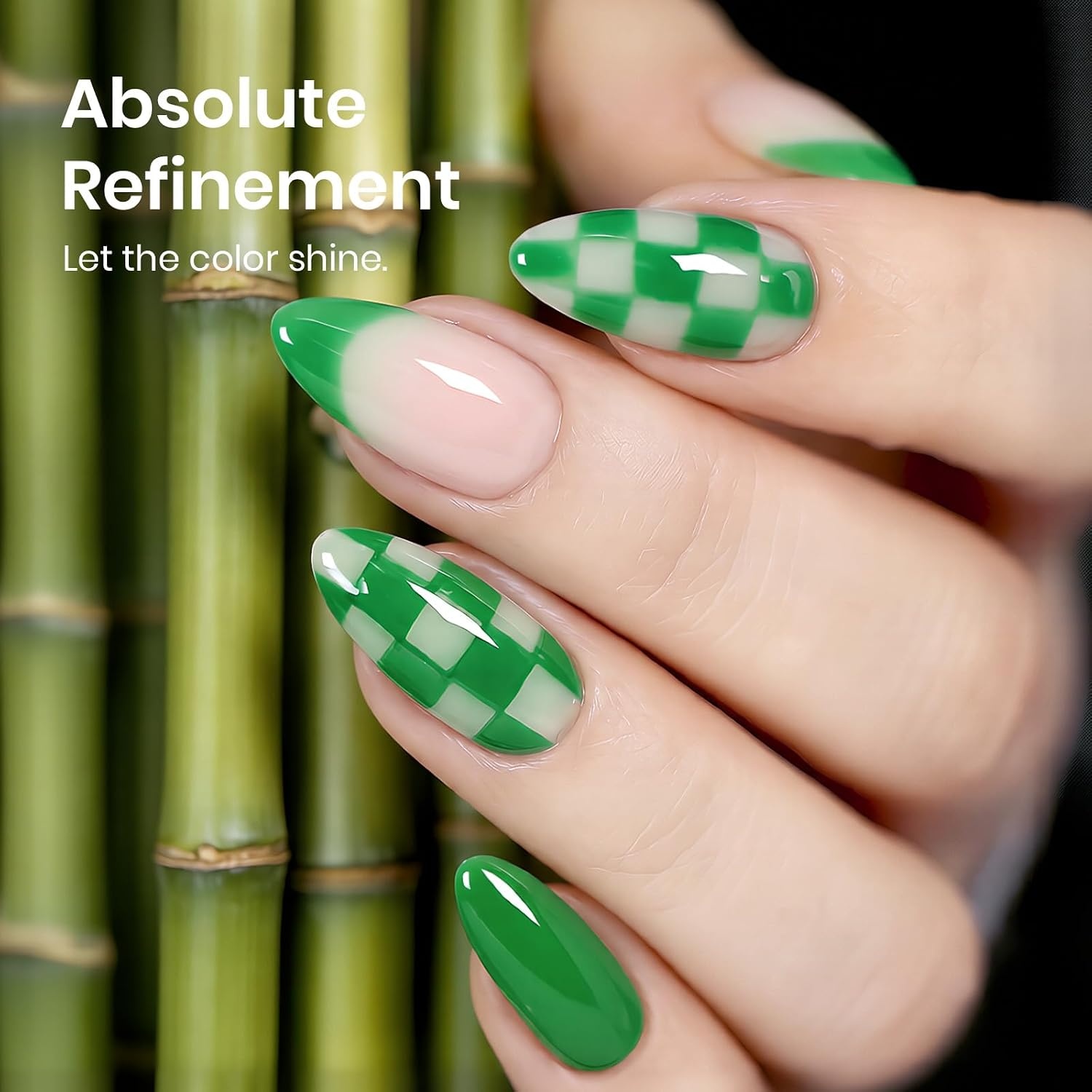 image:imageBeetles Pistachio Latte Cat Eye Gel Polish Brown Base Green Magnetic Glow 15ml Fall Brown Cat Eye Gel Green Magnetic Glass Shimmer Effect Soak Off UV Nail Polish for DIY Nail Art Salon ManicuresH Creme Green Bamboo Rhythm