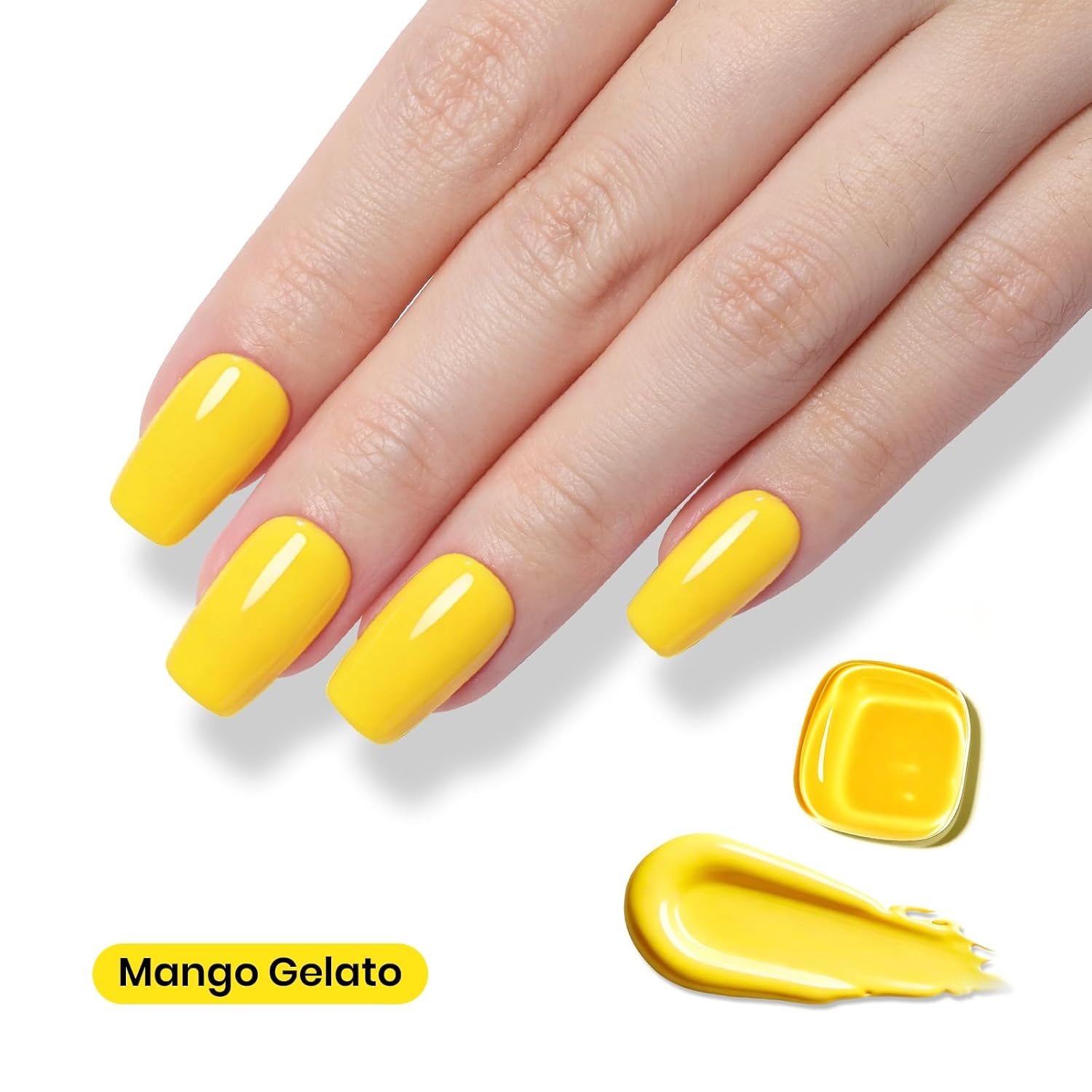 image:imageBeetles Pistachio Latte Cat Eye Gel Polish Brown Base Green Magnetic Glow 15ml Fall Brown Cat Eye Gel Green Magnetic Glass Shimmer Effect Soak Off UV Nail Polish for DIY Nail Art Salon ManicuresK Creme Yellow Mango Gelato