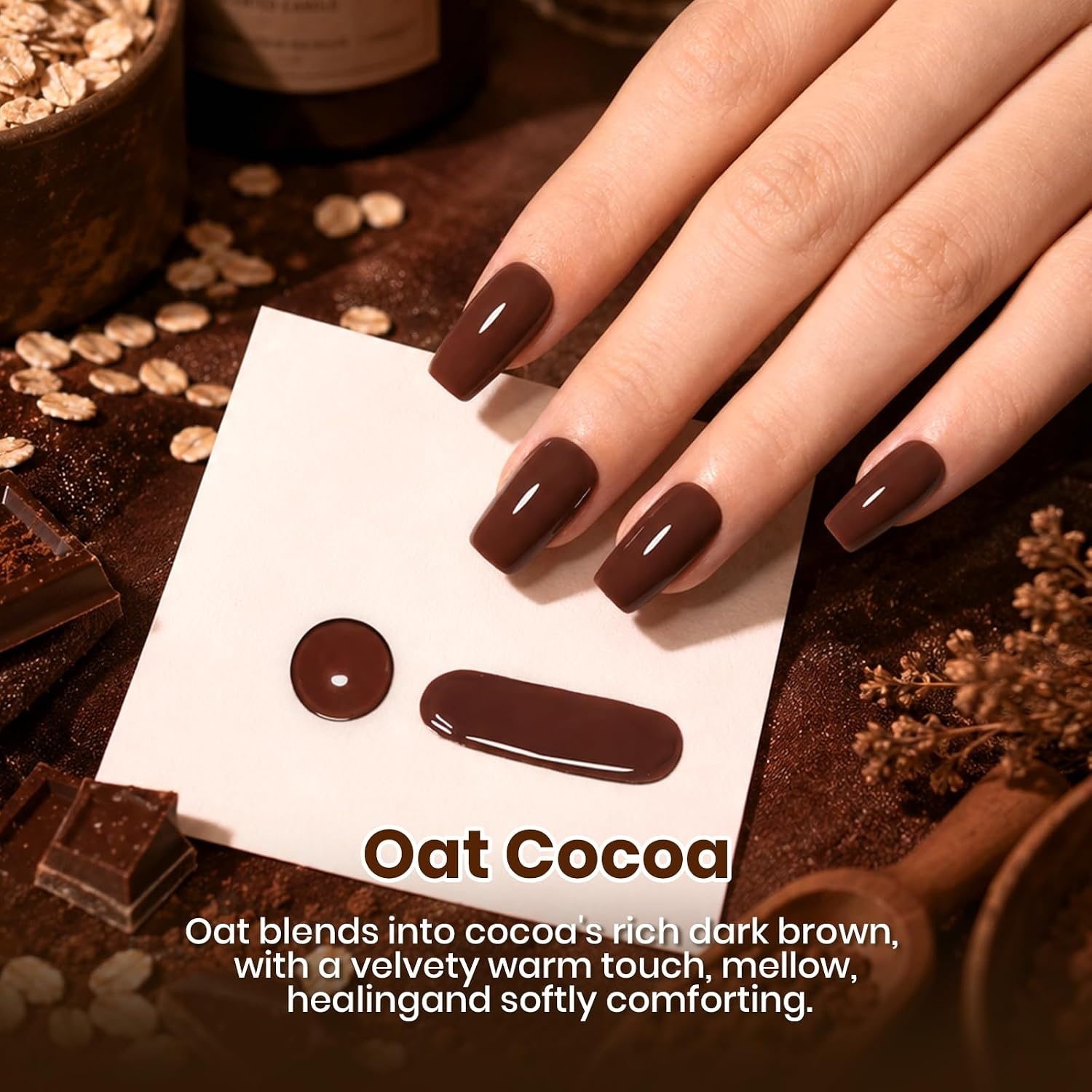 image:imageBeetles Pistachio Latte Cat Eye Gel Polish Brown Base Green Magnetic Glow 15ml Fall Brown Cat Eye Gel Green Magnetic Glass Shimmer Effect Soak Off UV Nail Polish for DIY Nail Art Salon ManicuresI Creme Brown Oat Cocoa