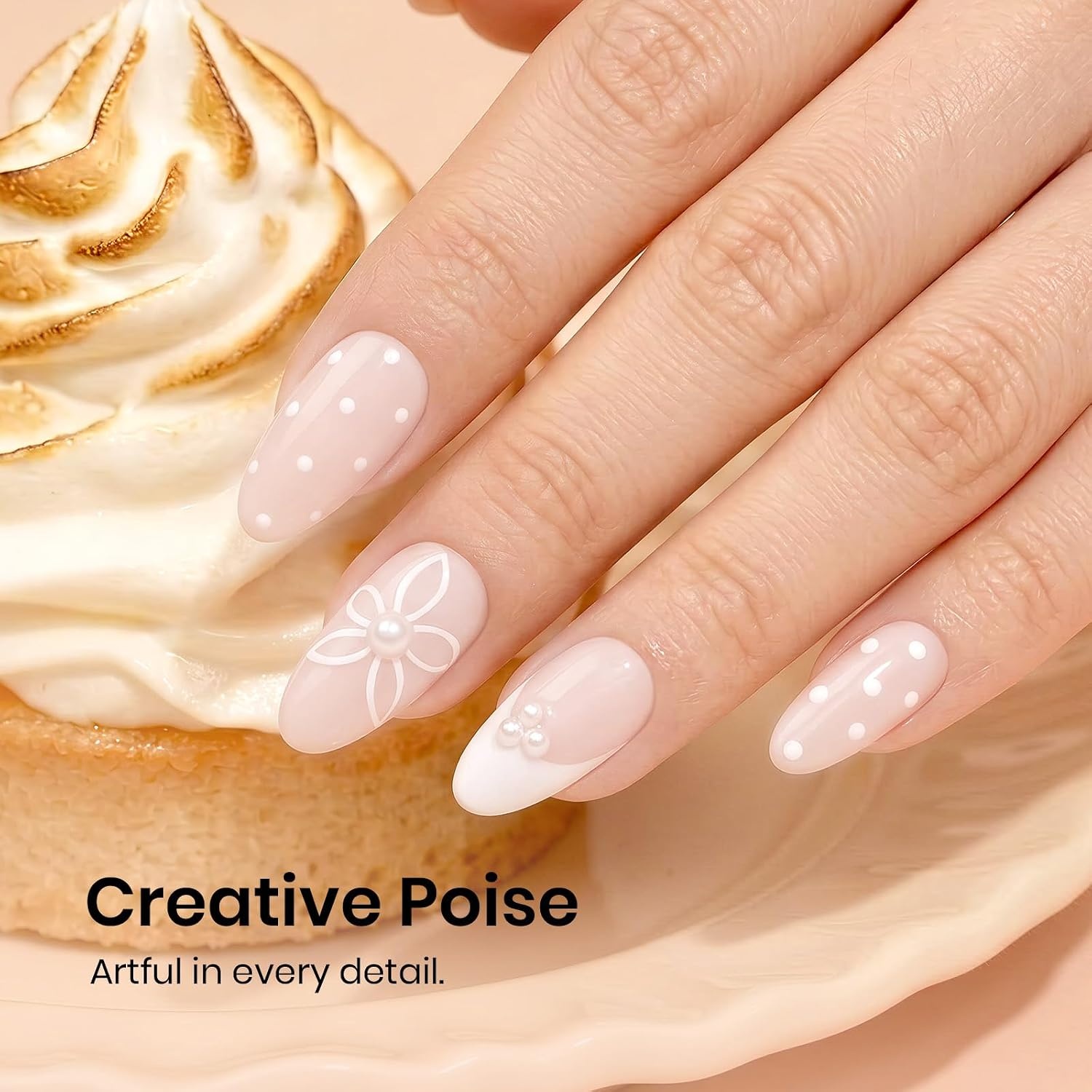 image:imageBeetles Pistachio Latte Cat Eye Gel Polish Brown Base Green Magnetic Glow 15ml Fall Brown Cat Eye Gel Green Magnetic Glass Shimmer Effect Soak Off UV Nail Polish for DIY Nail Art Salon ManicuresE Creme Nude Creamy Almond