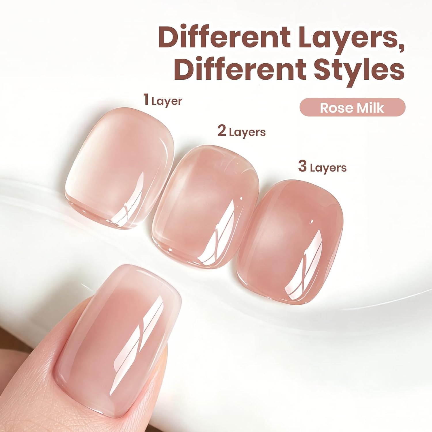 image:imageBeetles Pistachio Latte Cat Eye Gel Polish Brown Base Green Magnetic Glow 15ml Fall Brown Cat Eye Gel Green Magnetic Glass Shimmer Effect Soak Off UV Nail Polish for DIY Nail Art Salon ManicuresA Sheer Pink Rose Milk