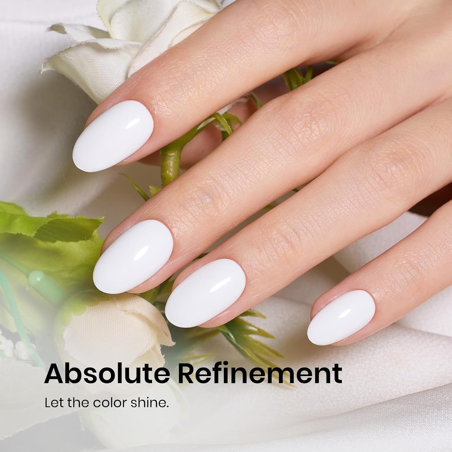 image:imageBeetles Pistachio Latte Cat Eye Gel Polish Brown Base Green Magnetic Glow 15ml Fall Brown Cat Eye Gel Green Magnetic Glass Shimmer Effect Soak Off UV Nail Polish for DIY Nail Art Salon ManicuresA Creme White 15ML Snowdrop White Color