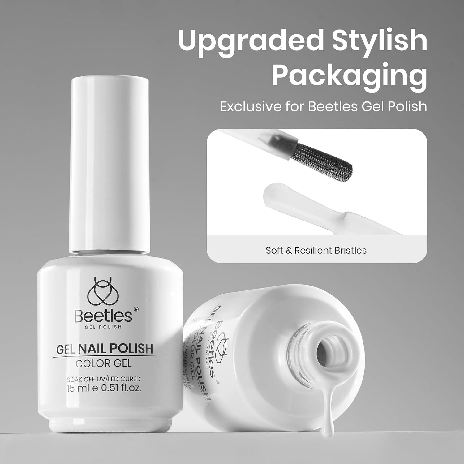 image:imageBeetles Pistachio Latte Cat Eye Gel Polish Brown Base Green Magnetic Glow 15ml Fall Brown Cat Eye Gel Green Magnetic Glass Shimmer Effect Soak Off UV Nail Polish for DIY Nail Art Salon ManicuresA Creme White 15ML Snowdrop White Color