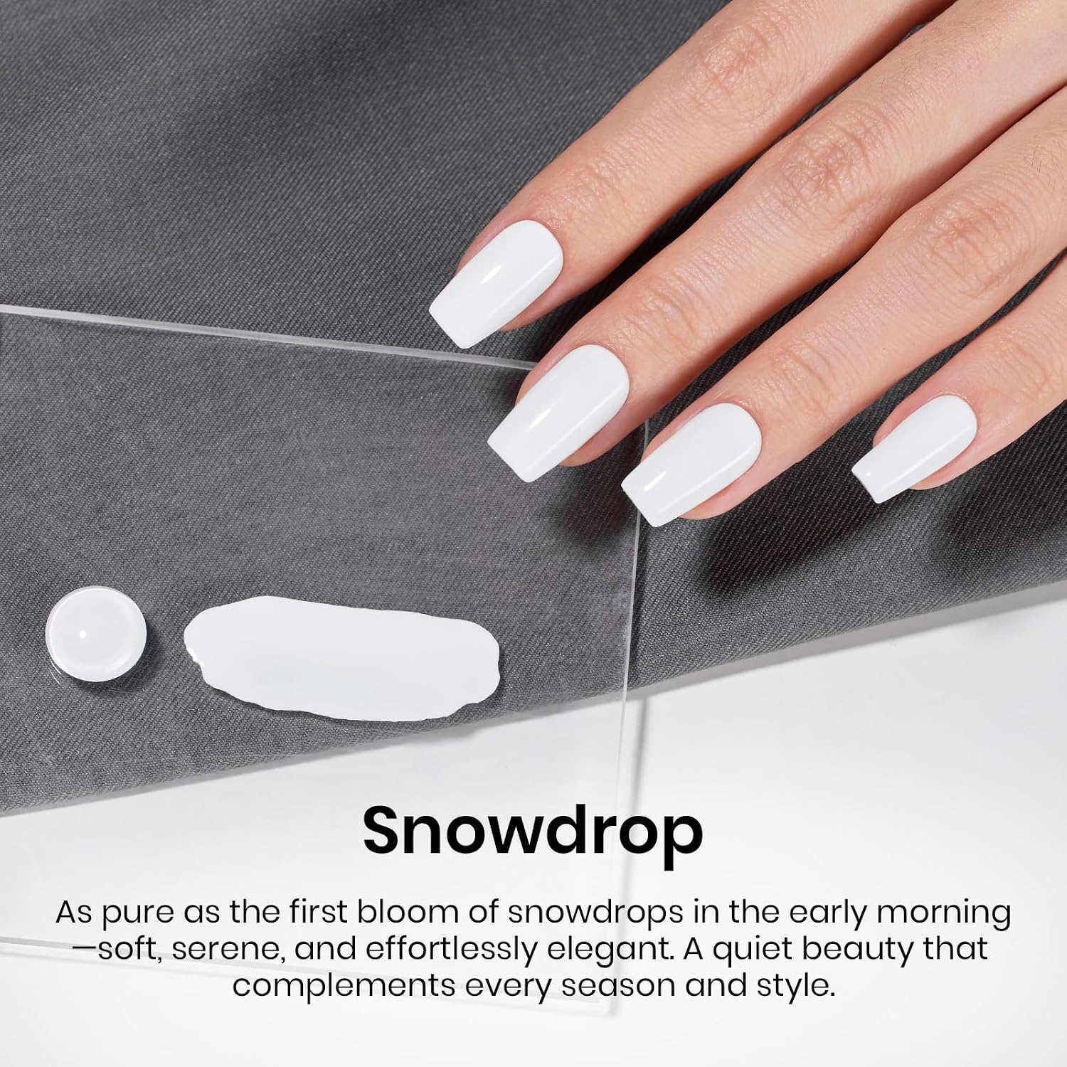 image:imageBeetles Pistachio Latte Cat Eye Gel Polish Brown Base Green Magnetic Glow 15ml Fall Brown Cat Eye Gel Green Magnetic Glass Shimmer Effect Soak Off UV Nail Polish for DIY Nail Art Salon ManicuresA Creme White 15ML Snowdrop White Color