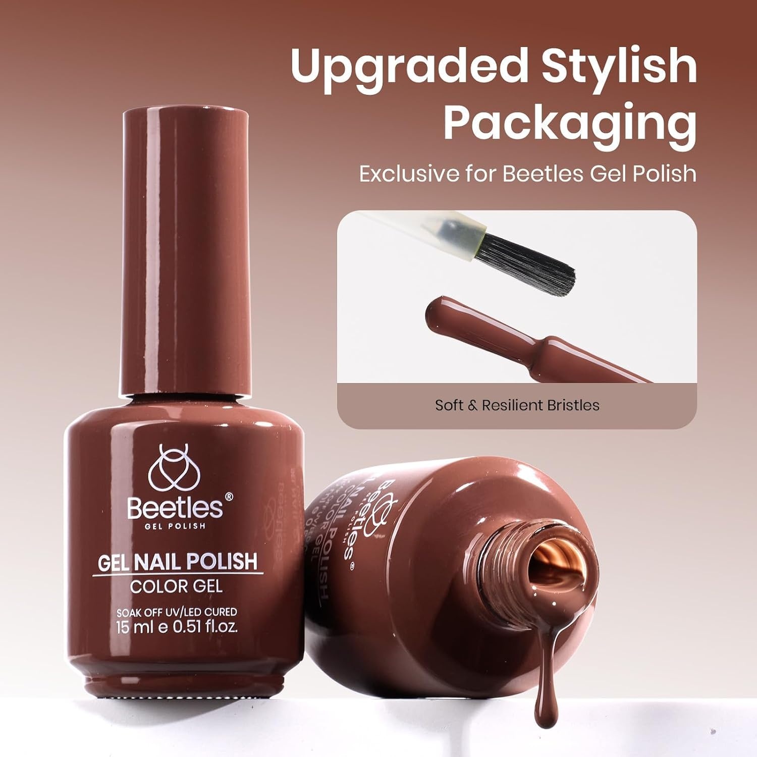 image:imageBeetles Pistachio Latte Cat Eye Gel Polish Brown Base Green Magnetic Glow 15ml Fall Brown Cat Eye Gel Green Magnetic Glass Shimmer Effect Soak Off UV Nail Polish for DIY Nail Art Salon ManicuresI Creme Brown Brown