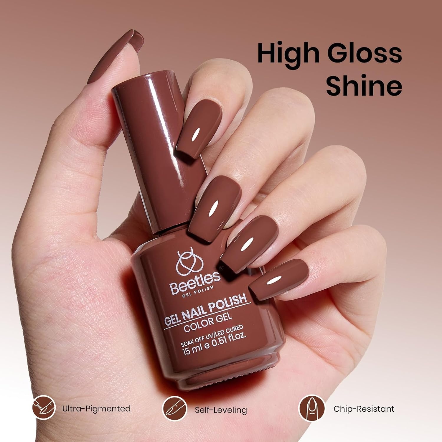image:imageBeetles Pistachio Latte Cat Eye Gel Polish Brown Base Green Magnetic Glow 15ml Fall Brown Cat Eye Gel Green Magnetic Glass Shimmer Effect Soak Off UV Nail Polish for DIY Nail Art Salon ManicuresI Creme Brown Brown