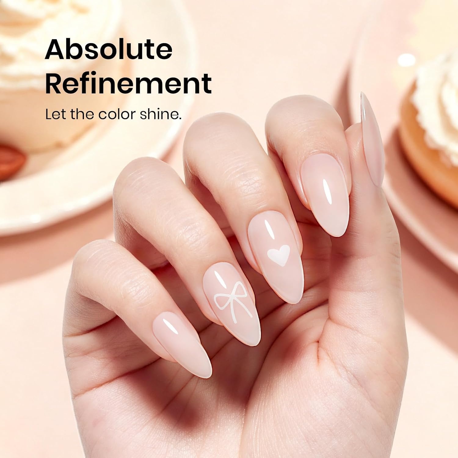image:imageBeetles Pistachio Latte Cat Eye Gel Polish Brown Base Green Magnetic Glow 15ml Fall Brown Cat Eye Gel Green Magnetic Glass Shimmer Effect Soak Off UV Nail Polish for DIY Nail Art Salon ManicuresE Creme Nude Creamy Almond