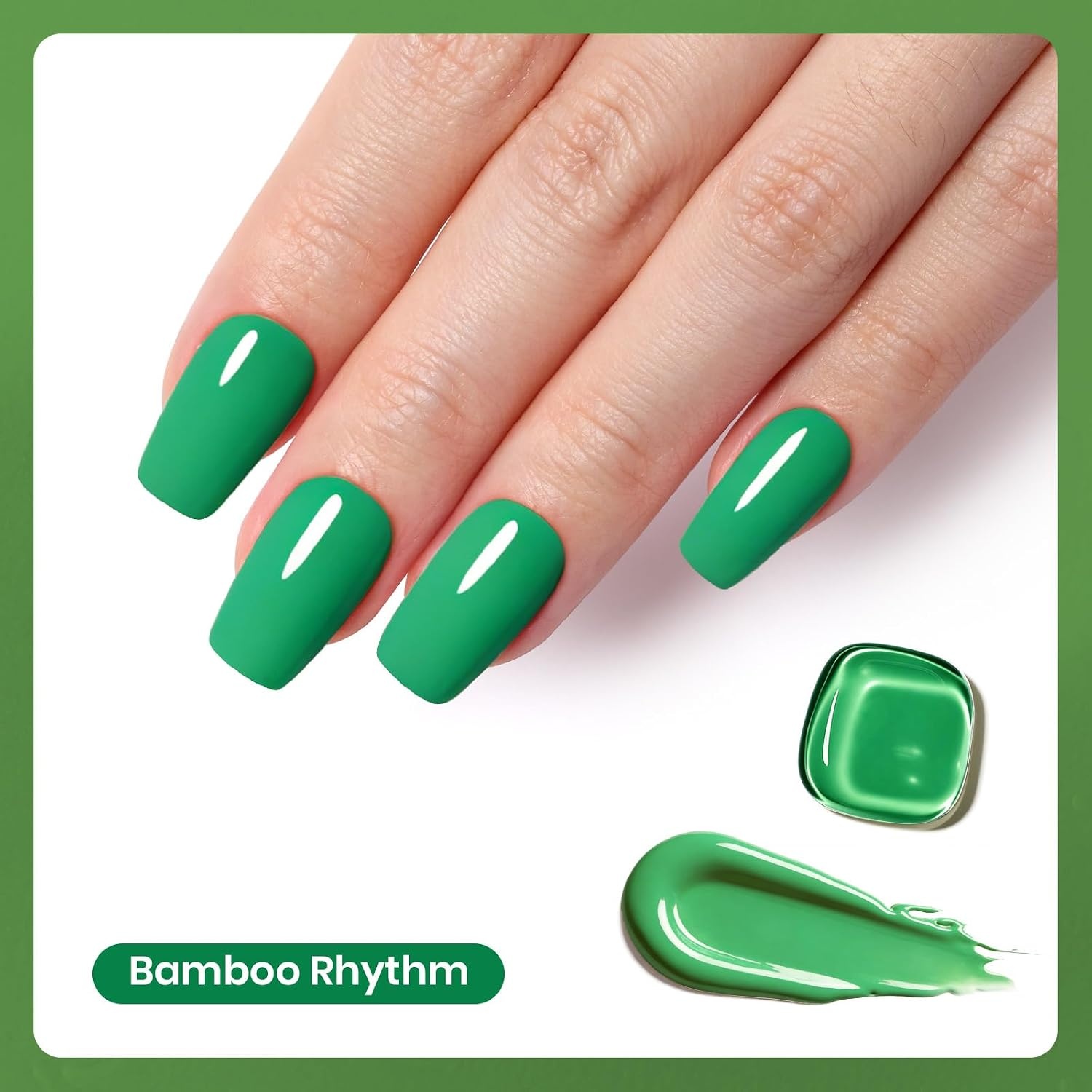 image:imageBeetles Pistachio Latte Cat Eye Gel Polish Brown Base Green Magnetic Glow 15ml Fall Brown Cat Eye Gel Green Magnetic Glass Shimmer Effect Soak Off UV Nail Polish for DIY Nail Art Salon ManicuresH Creme Green Bamboo Rhythm