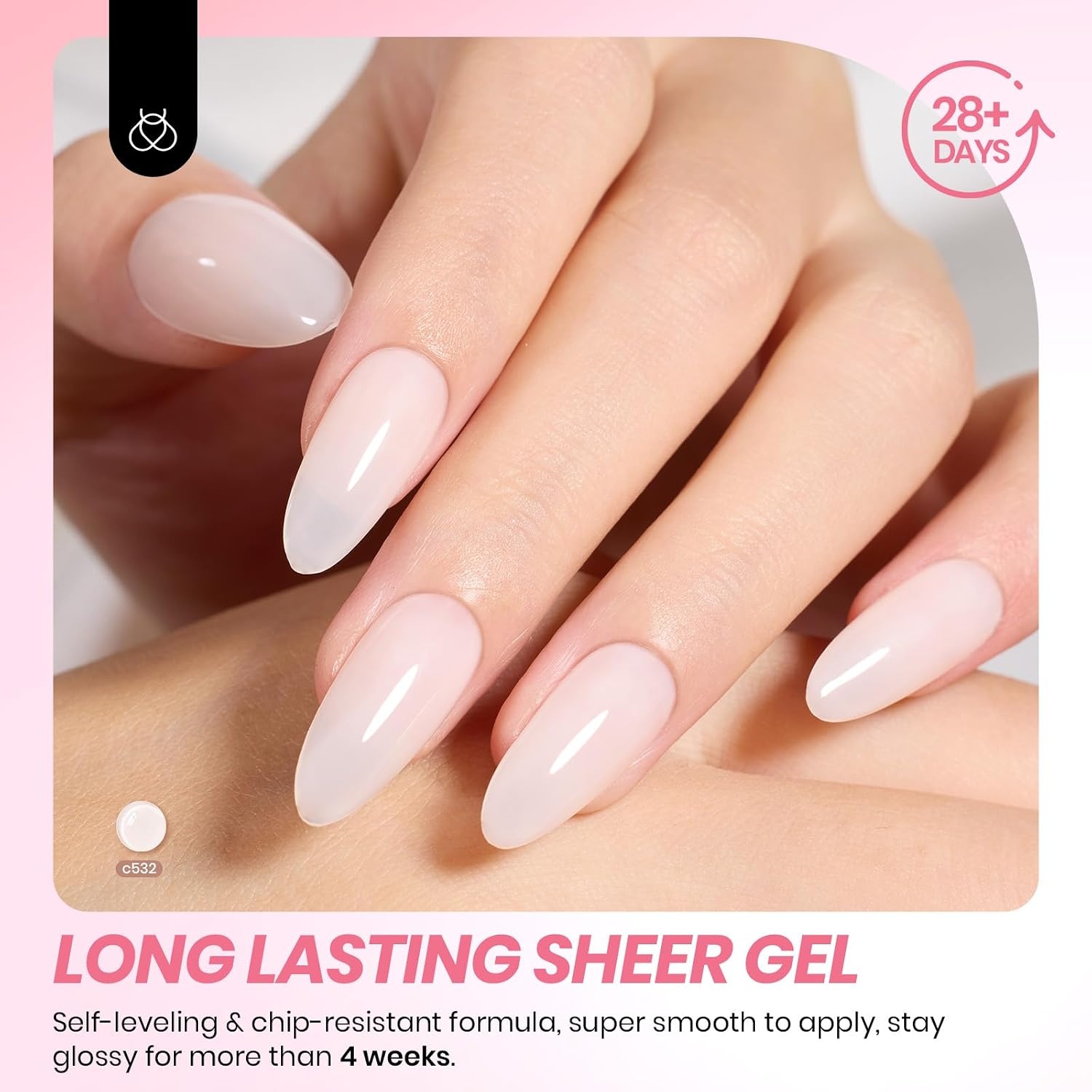 image:imageBeetles Purple Gel Nail Polish Set 6 Colors Nude Deep Purple Pink Glitter Gel Polish Confetti Collection Soak Off Uv Led Nail Art Manicure Kit Gifts for WomenA Sheer Ballet Dress