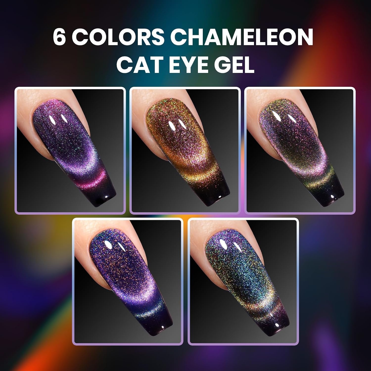 image:imageBeetles Purple Gel Nail Polish Set 6 Colors Nude Deep Purple Pink Glitter Gel Polish Confetti Collection Soak Off Uv Led Nail Art Manicure Kit Gifts for WomenA Glassy Enchanted Spectrum