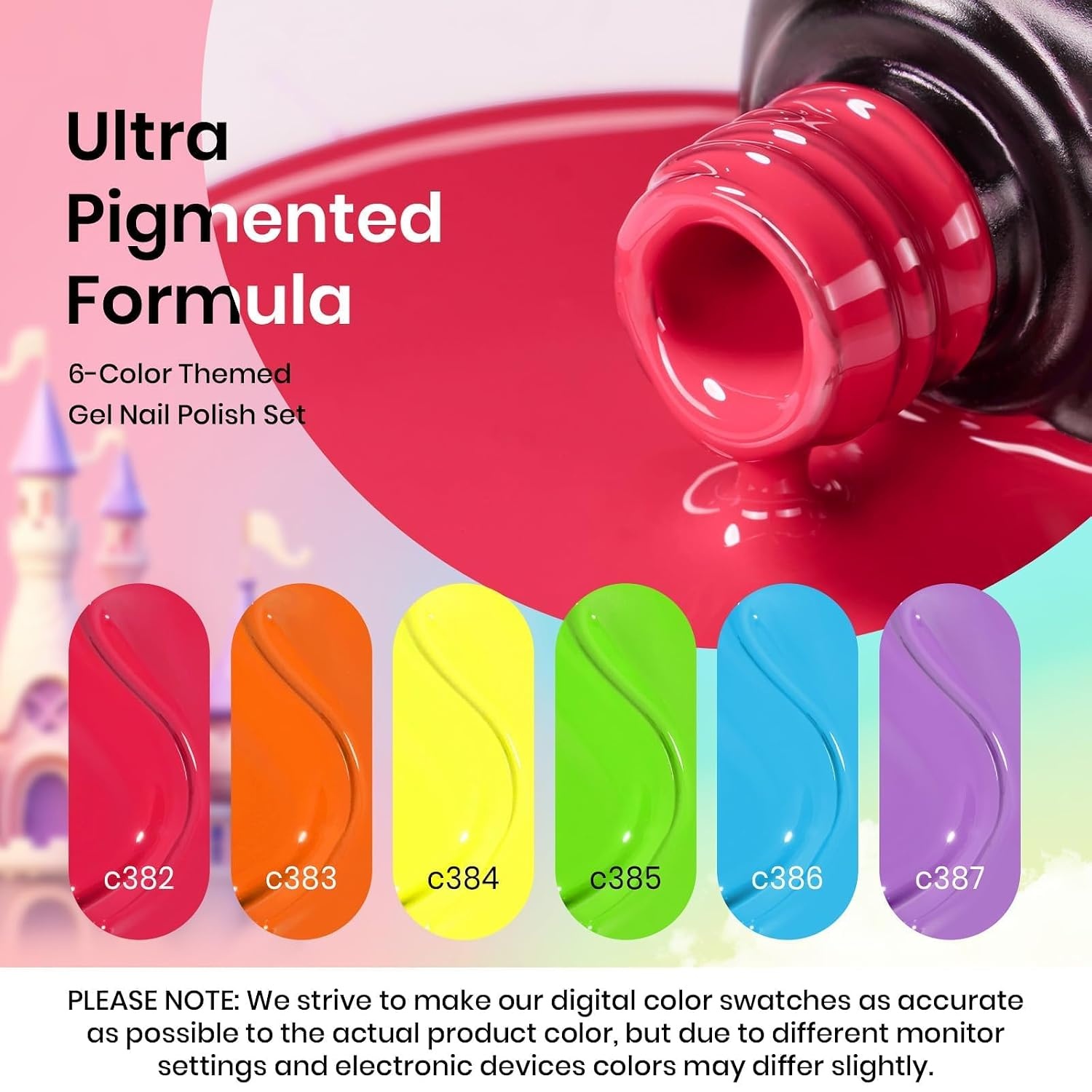 image:imageBeetles Purple Gel Nail Polish Set 6 Colors Nude Deep Purple Pink Glitter Gel Polish Confetti Collection Soak Off Uv Led Nail Art Manicure Kit Gifts for WomenD Creme Rainbow Kingdom