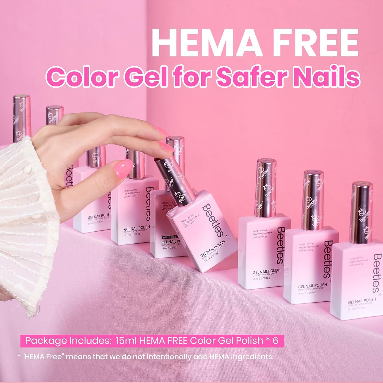 image:imageBeetles Purple Gel Nail Polish Set 6 Colors Nude Deep Purple Pink Glitter Gel Polish Confetti Collection Soak Off Uv Led Nail Art Manicure Kit Gifts for WomenF Sheer Gel Neon Jelly