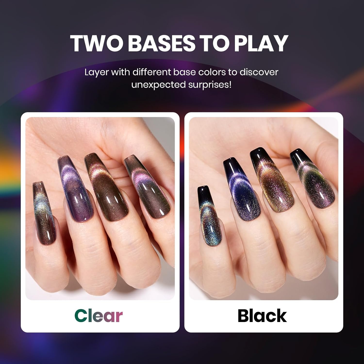 image:imageBeetles Purple Gel Nail Polish Set 6 Colors Nude Deep Purple Pink Glitter Gel Polish Confetti Collection Soak Off Uv Led Nail Art Manicure Kit Gifts for WomenA Glassy Enchanted Spectrum